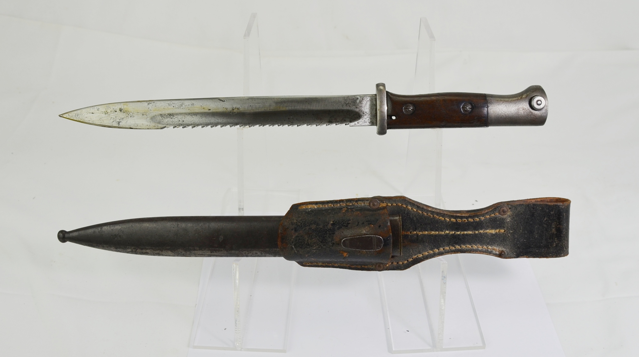 WW1 German Seitengewehr 1884/98 Gew98 Sawback Bayonet