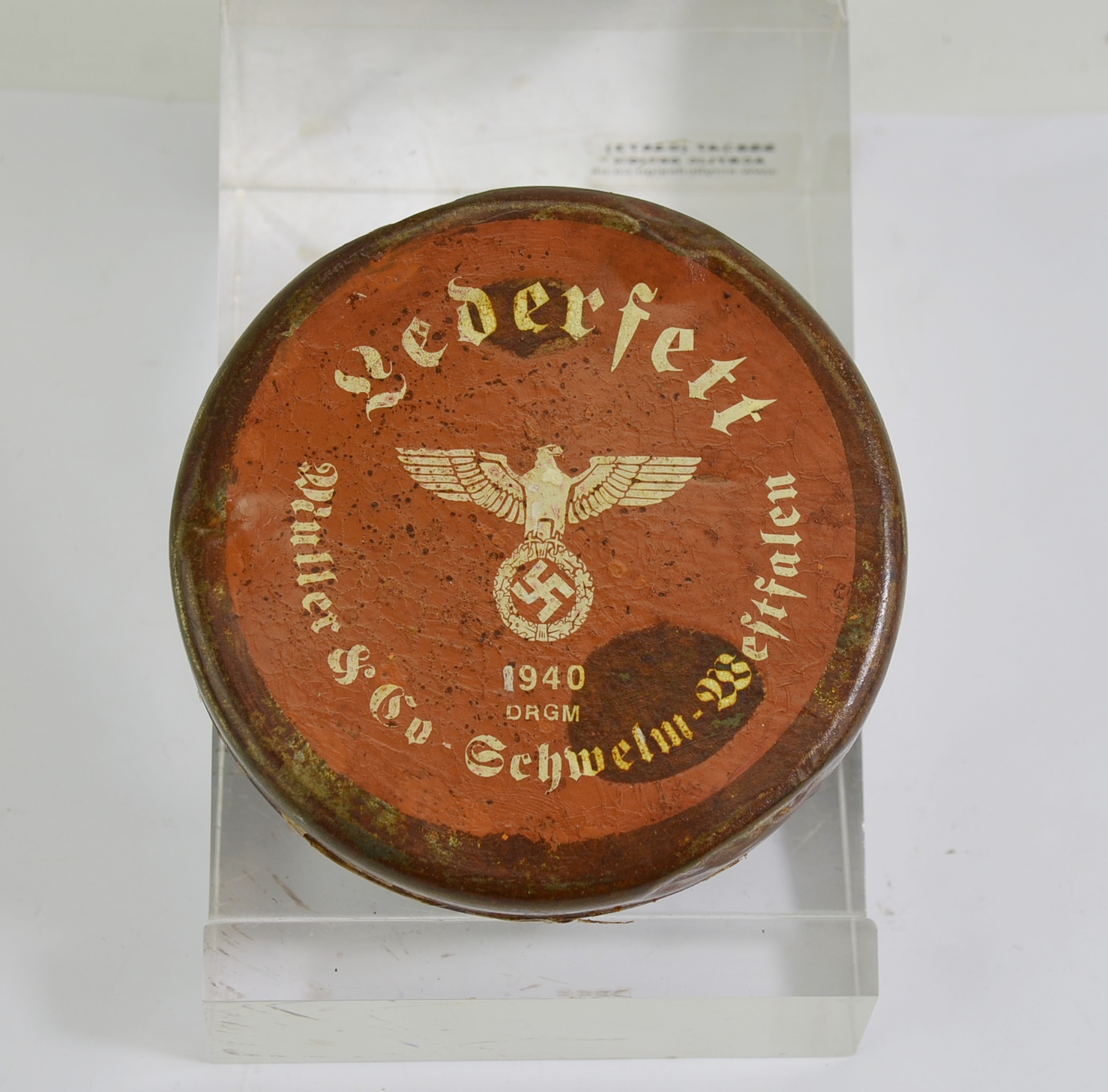 Original WW2 Nazi Leather Waterproofing Balm
