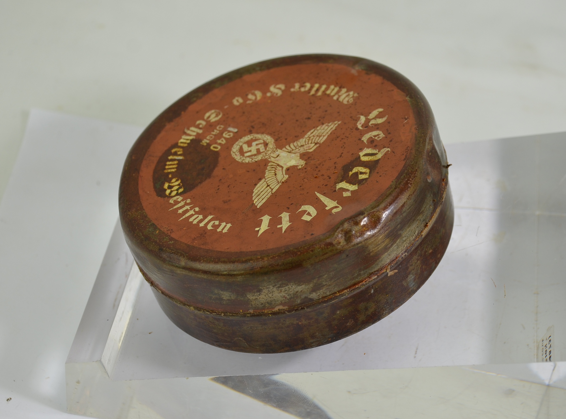 Original WW2 Nazi Leather Waterproofing Balm - Image 4