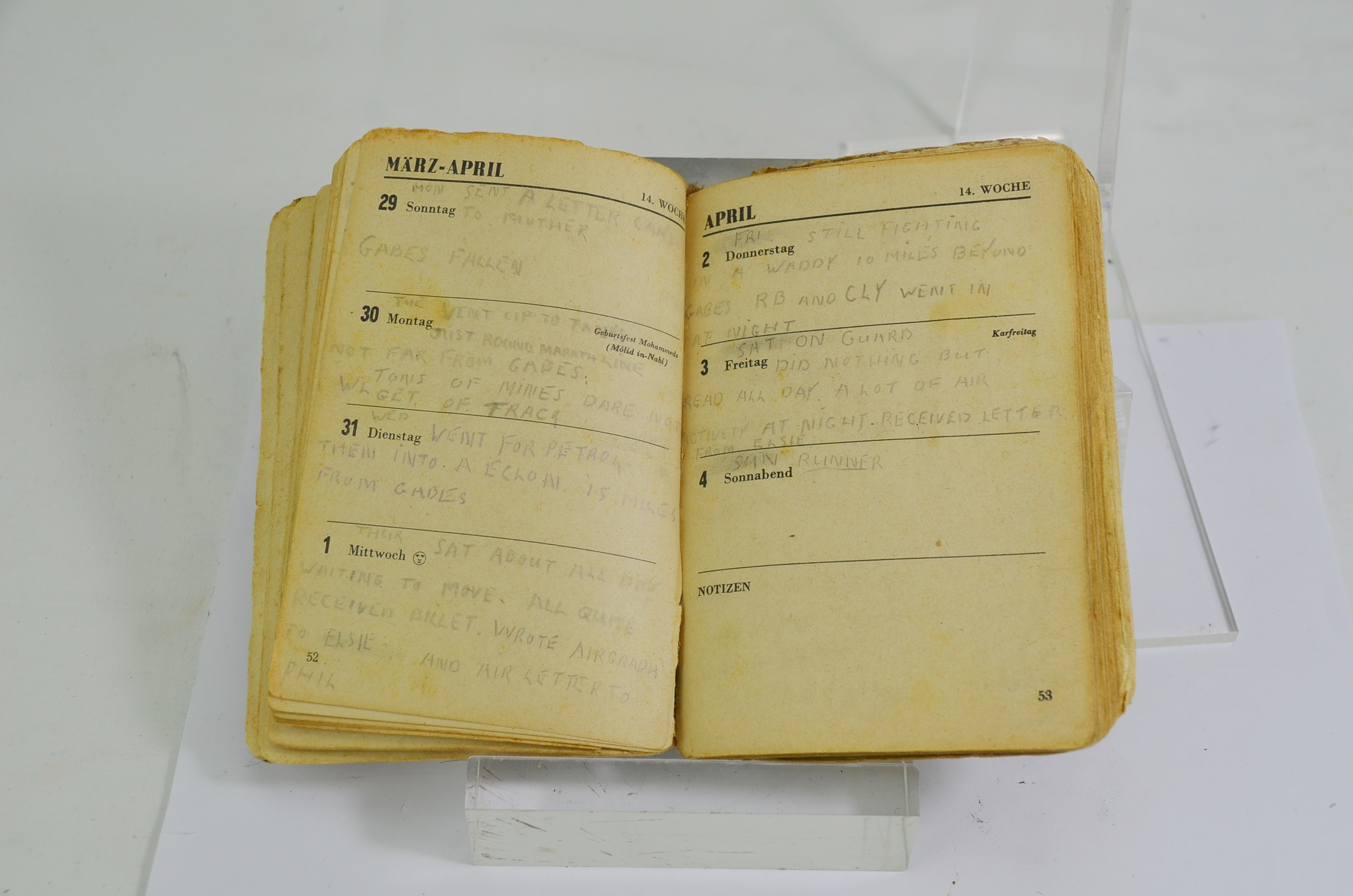 Unique and Rare Afrika Korps Kalender 1942 - Image 4