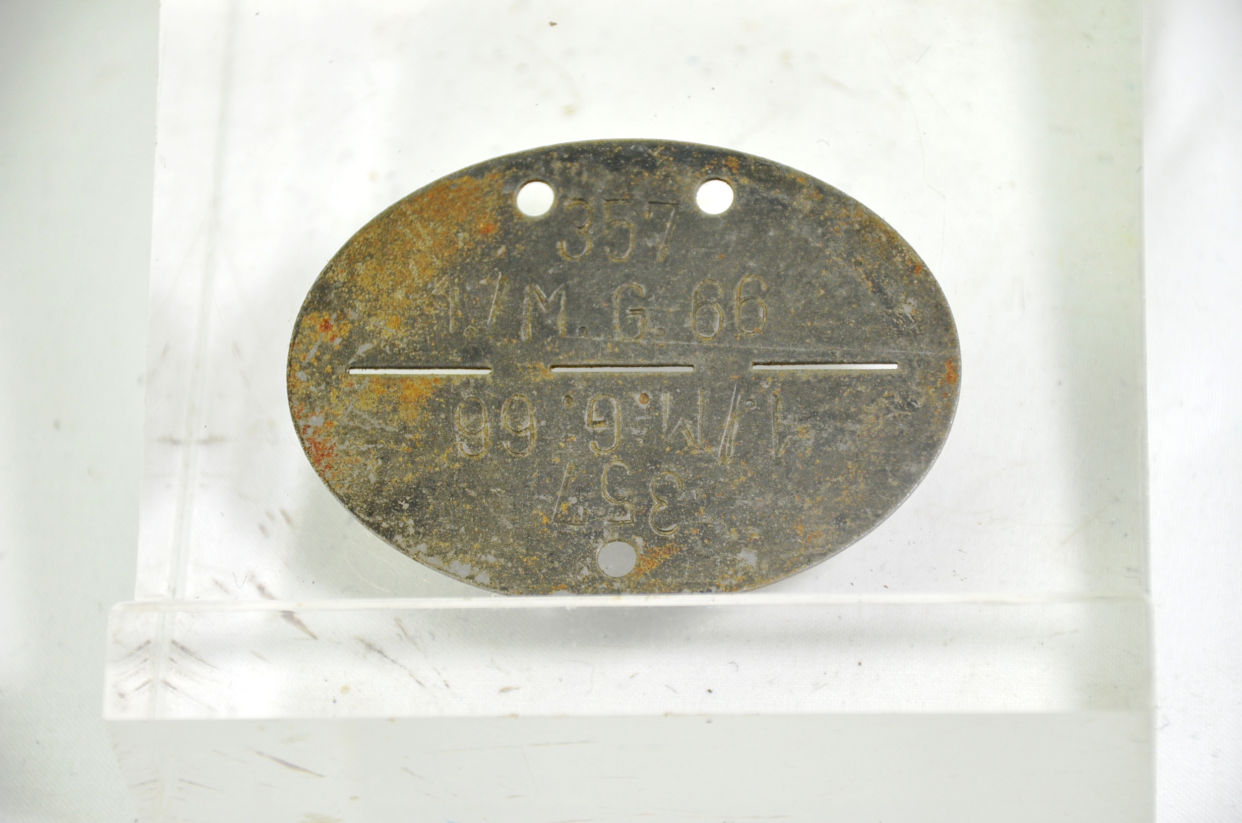 World War II German Machine Gunners Dog Tag - Image 2