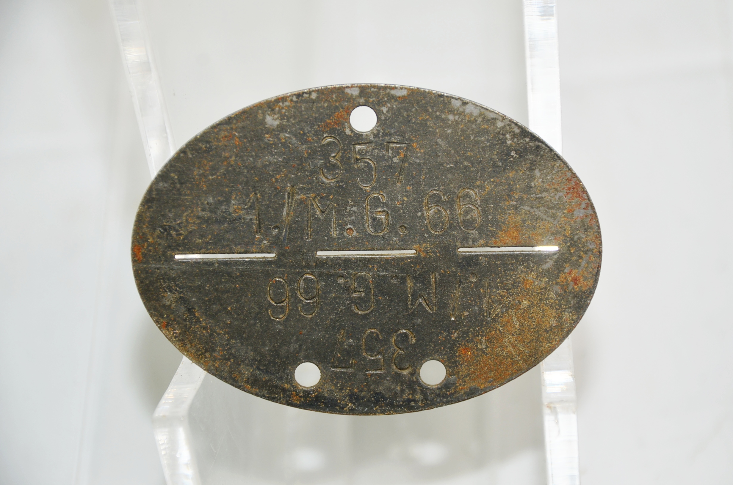 World War II German Machine Gunners Dog Tag