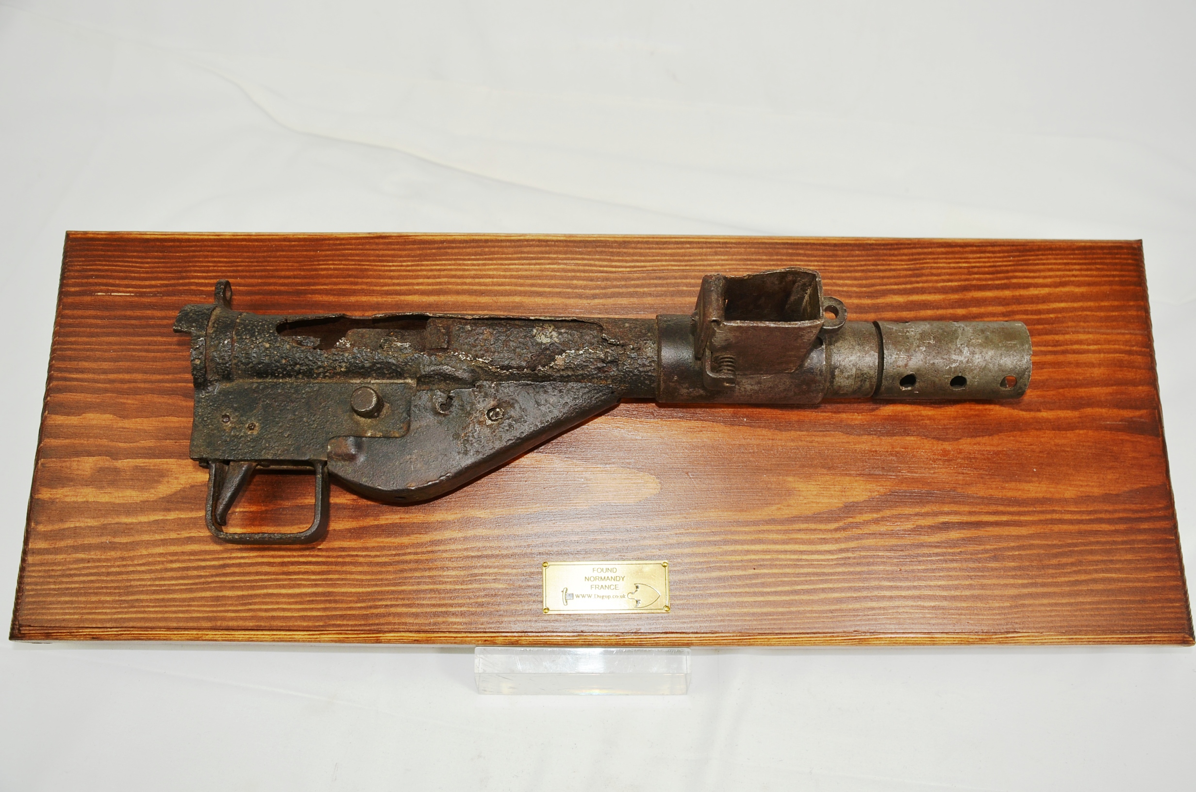 WW2 Decorative Normandy Excavated Sten Gun