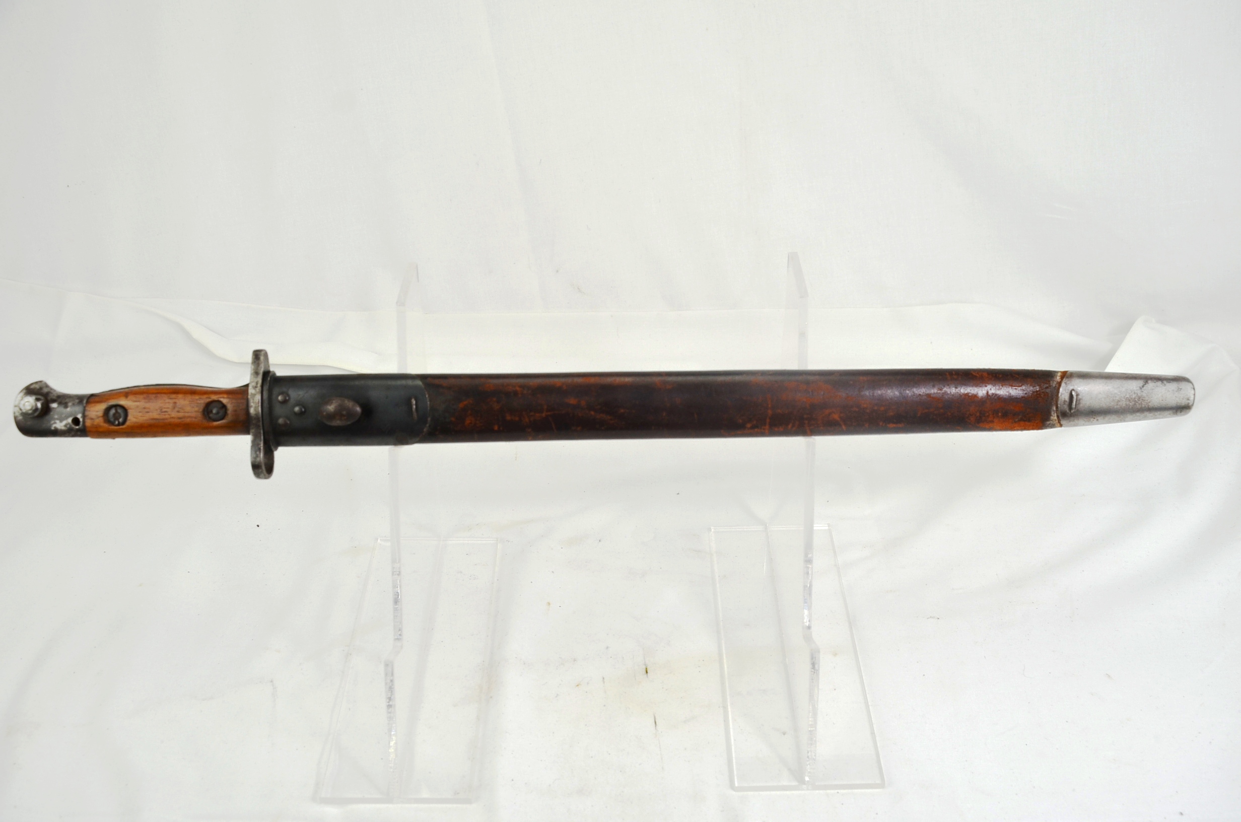 WW1 British Lee Enfield 1907 Pattern Bayonet and Scabbard #2 - Image 2