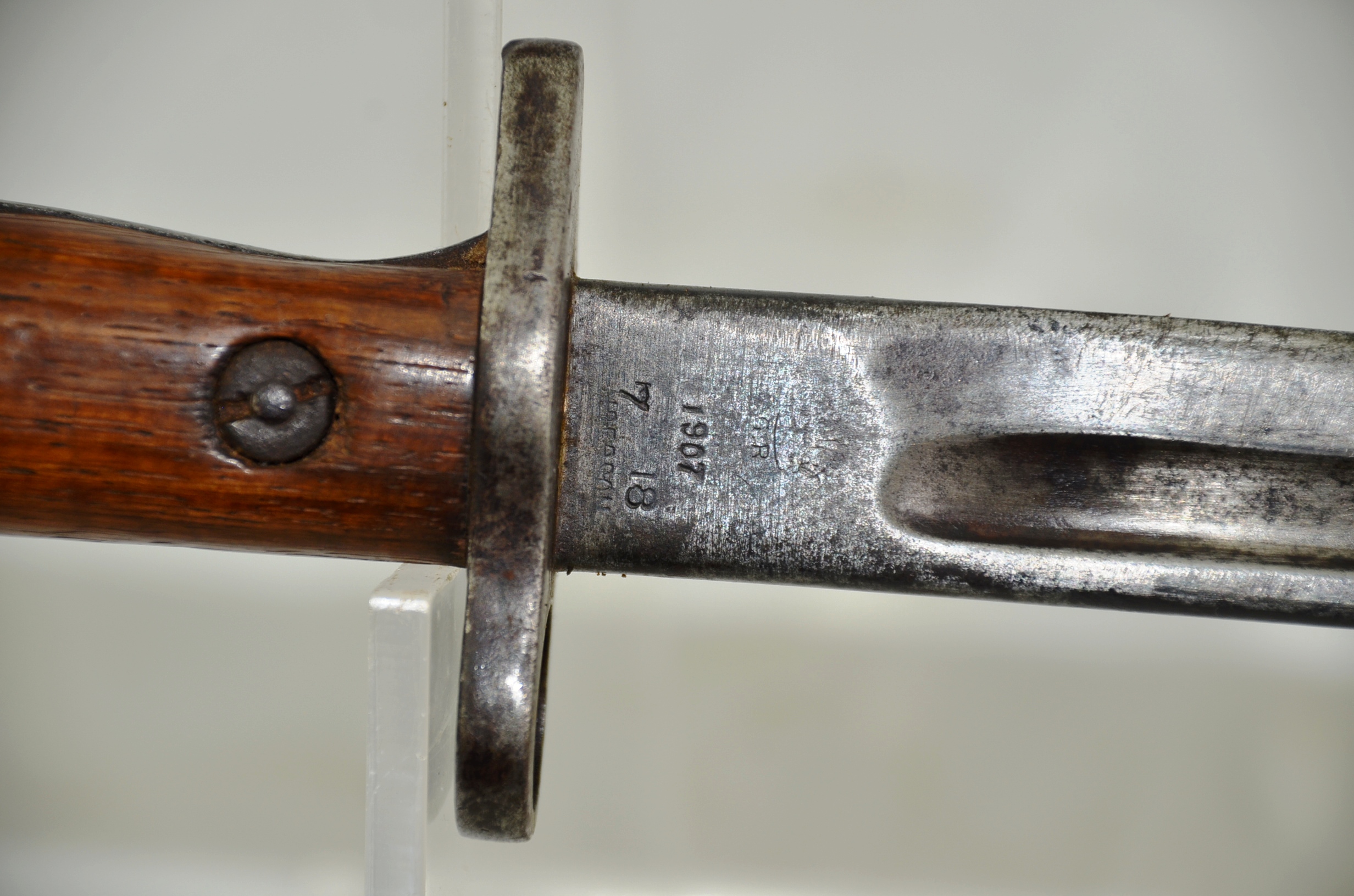 WW1 British Lee Enfield 1907 Pattern Bayonet and Scabbard #2 - Image 11
