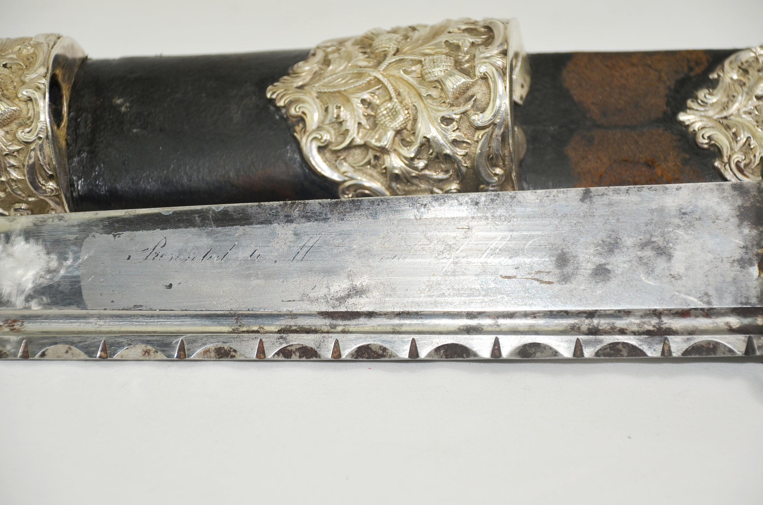 Antique Scottish Dirk and Scabbard - Image 5