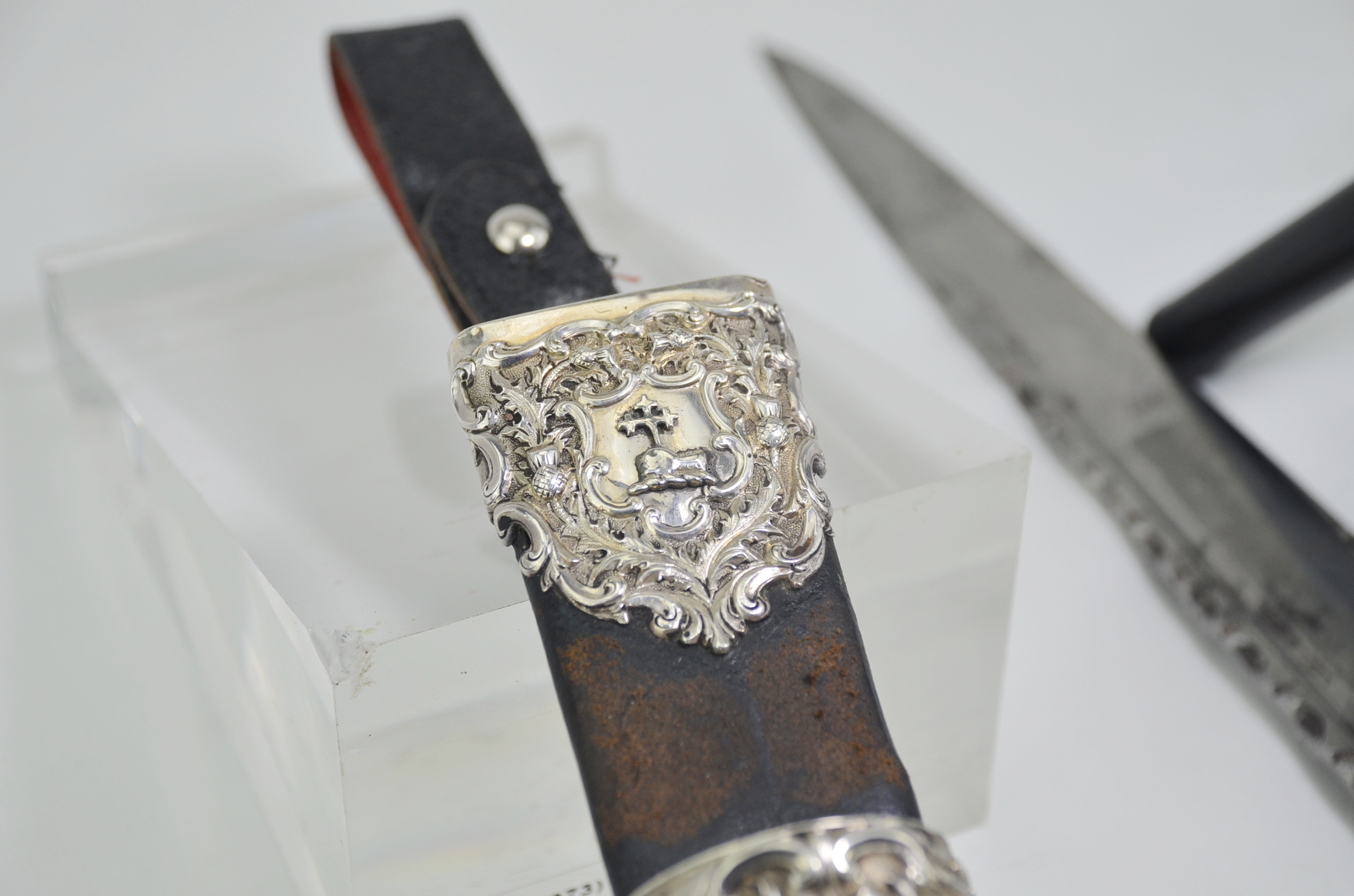 Antique Scottish Dirk and Scabbard - Image 8