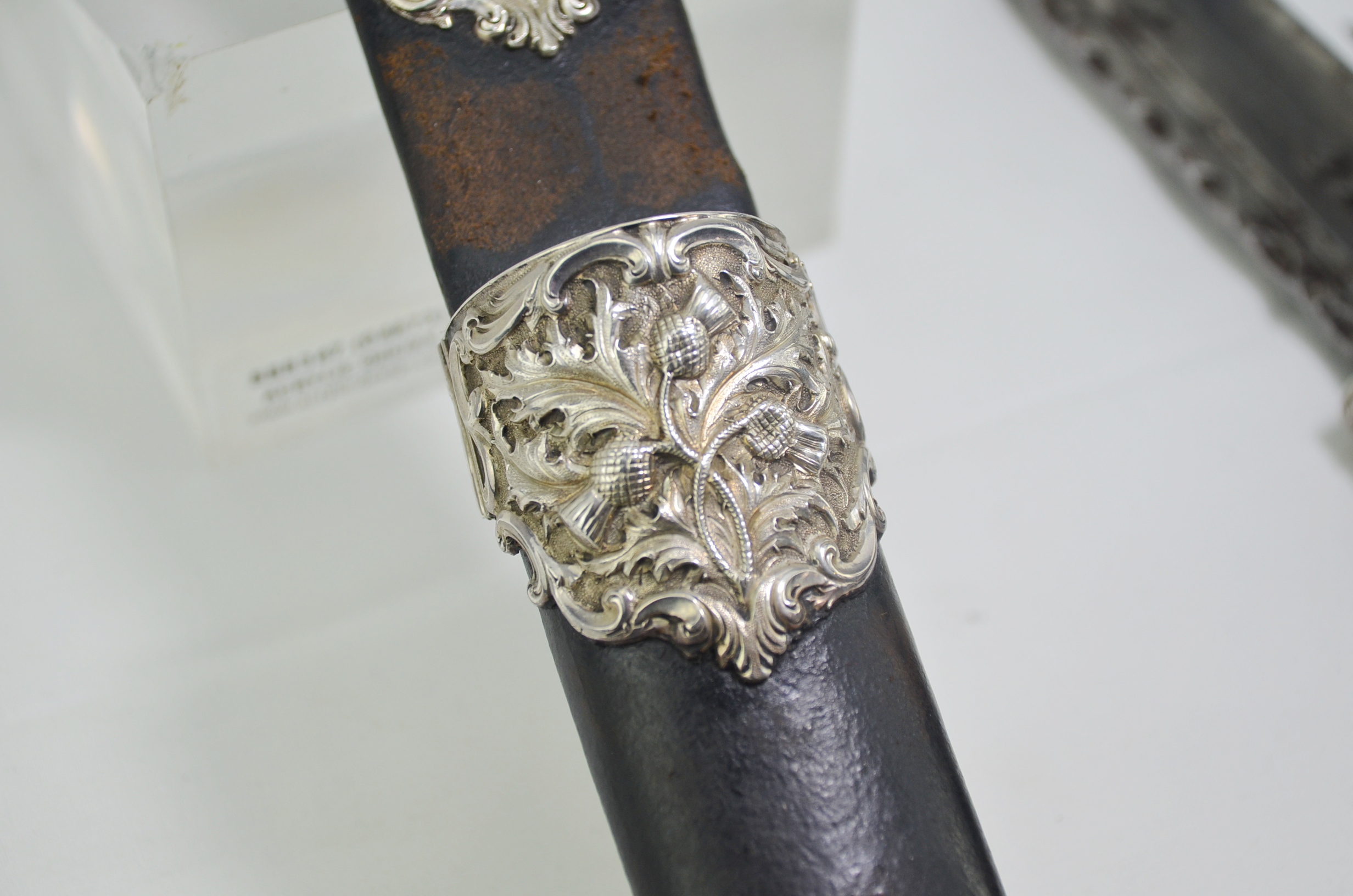 Antique Scottish Dirk and Scabbard - Image 9