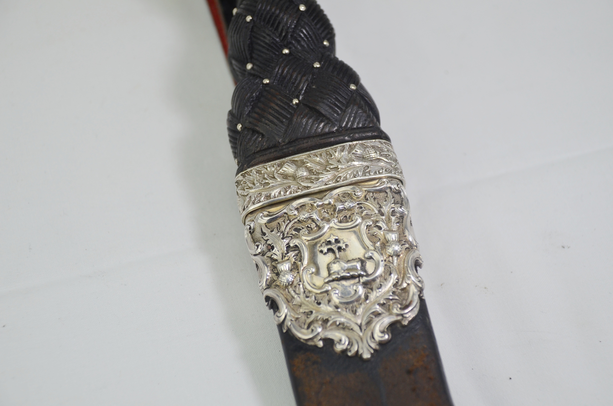Antique Scottish Dirk and Scabbard - Image 12