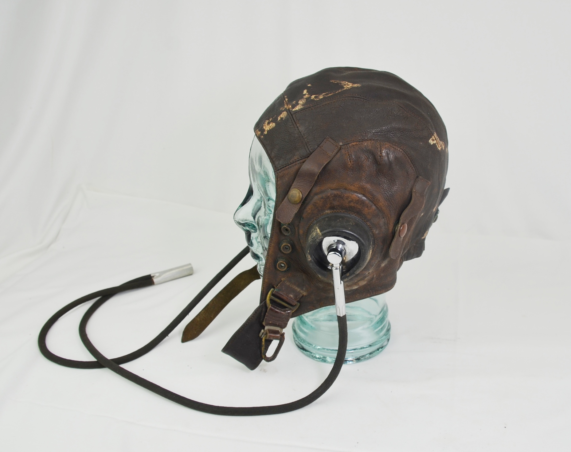 Original WW2 RAF C Type Flying Helmet and MK VII Goggles - Image 3
