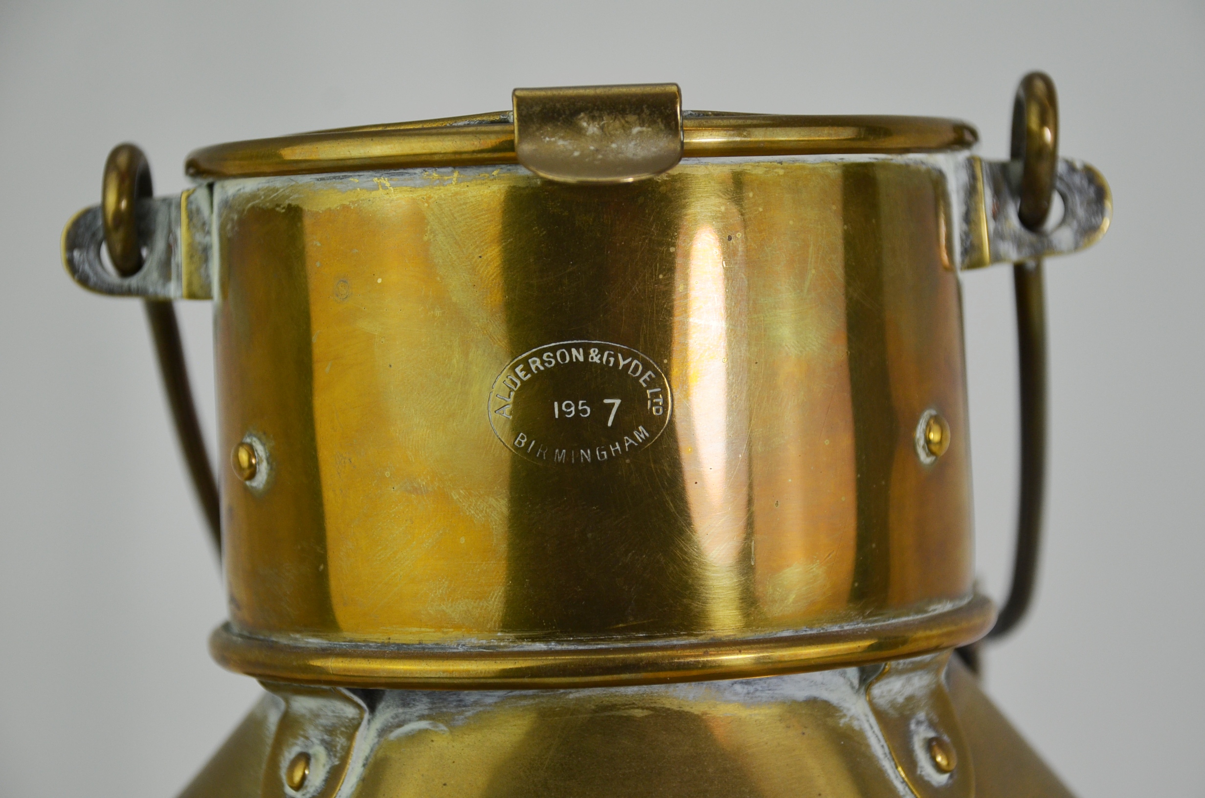 Alderson & Gyde Ships Passageway Lantern 1957 Dated - Image 7