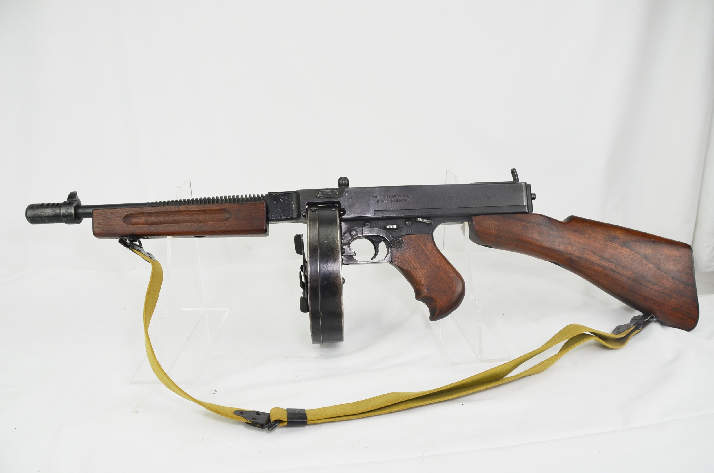 Thompson 1928A1 with Drum Magazine and Two Standard Magazine Gangster Spec