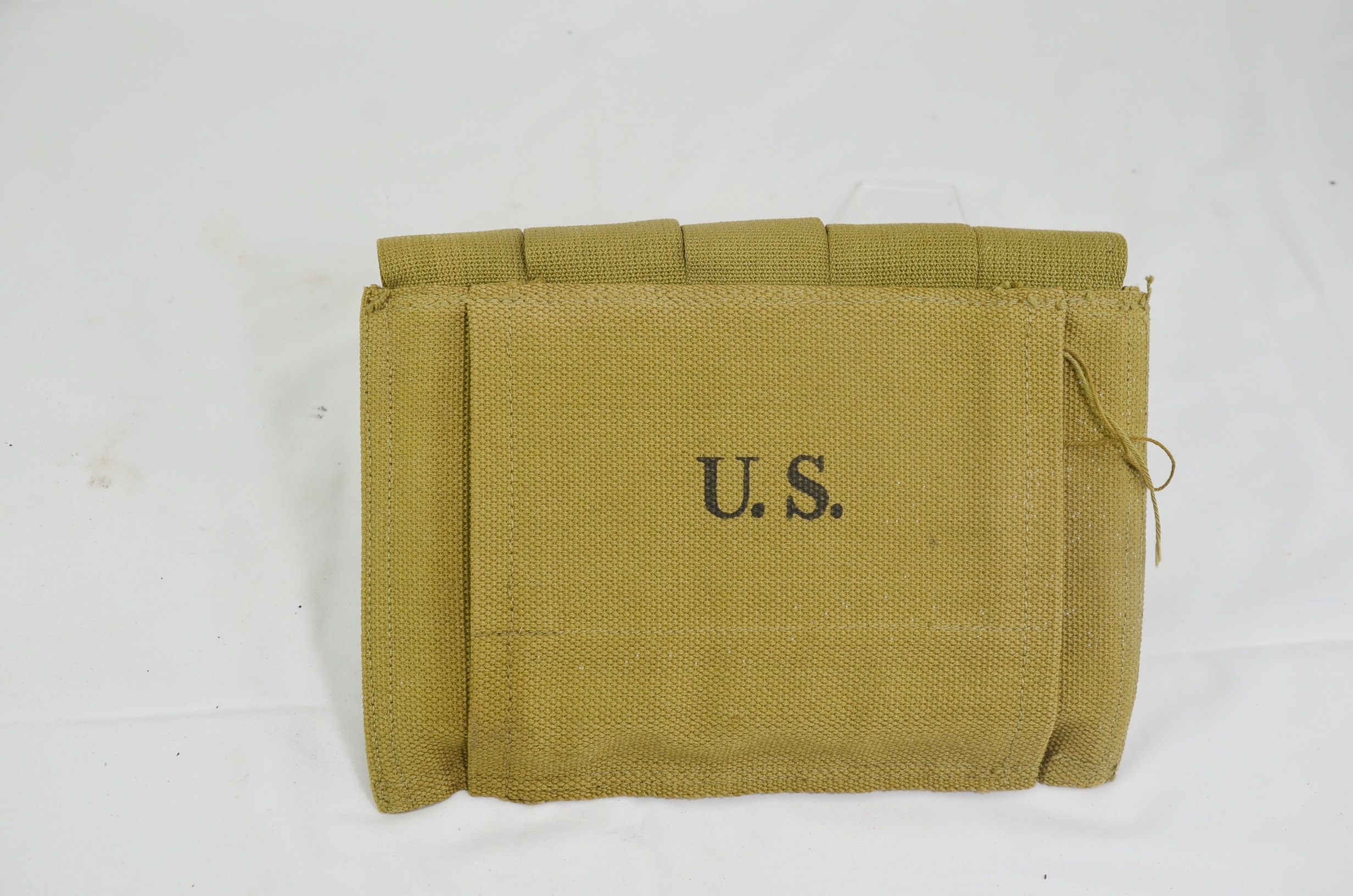 Original WW2 US Army Thompson Pouch and 5 Magazines - Image 5