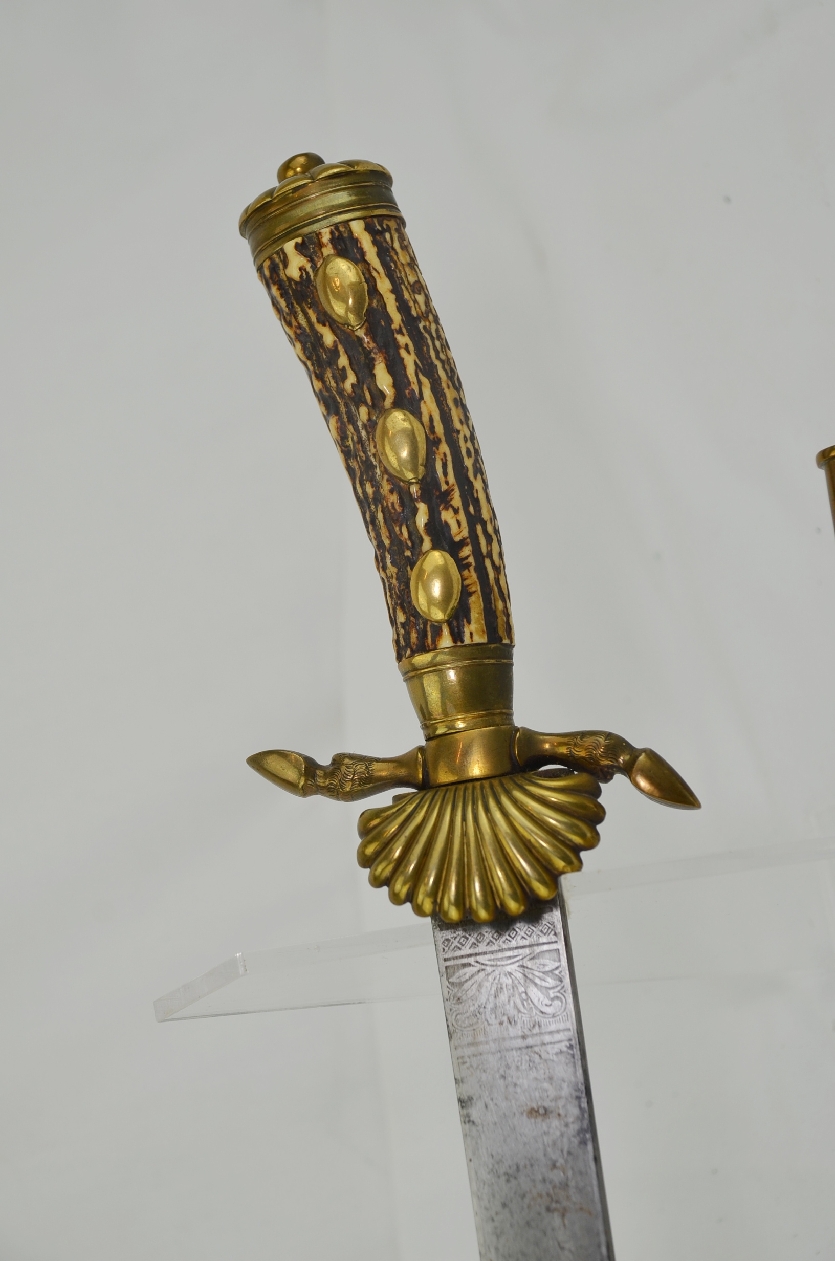 Imperial German Forester’s Hunting Dagger and Scabbard - Image 3