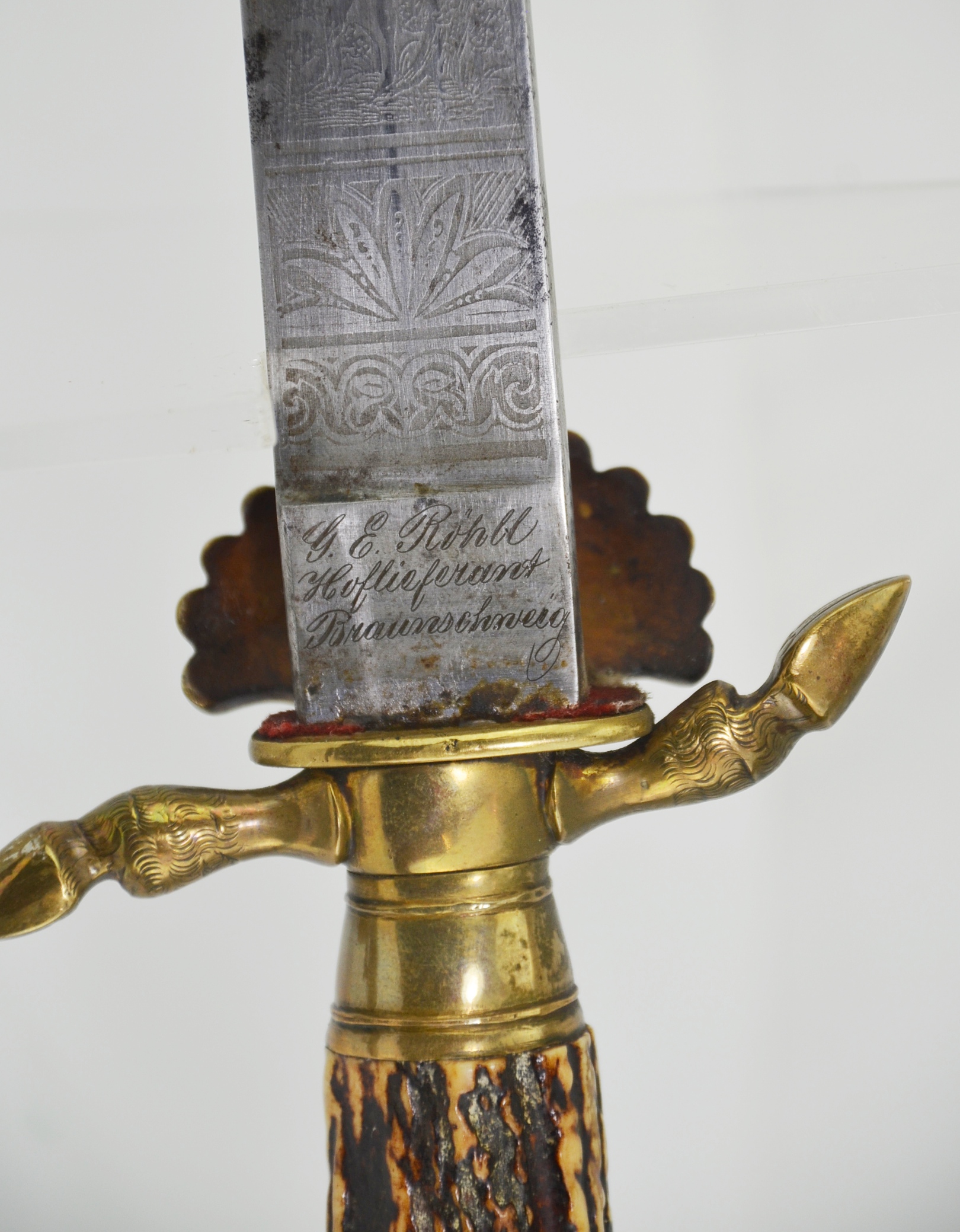 Imperial German Forester’s Hunting Dagger and Scabbard - Image 6