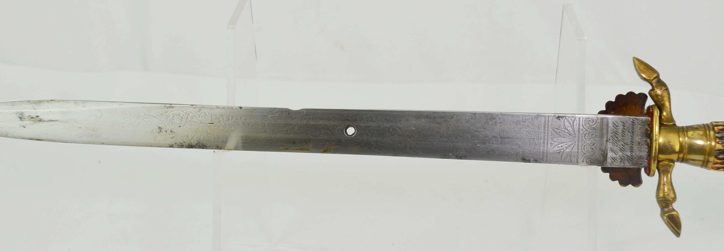 Imperial German Forester’s Hunting Dagger and Scabbard - Image 7