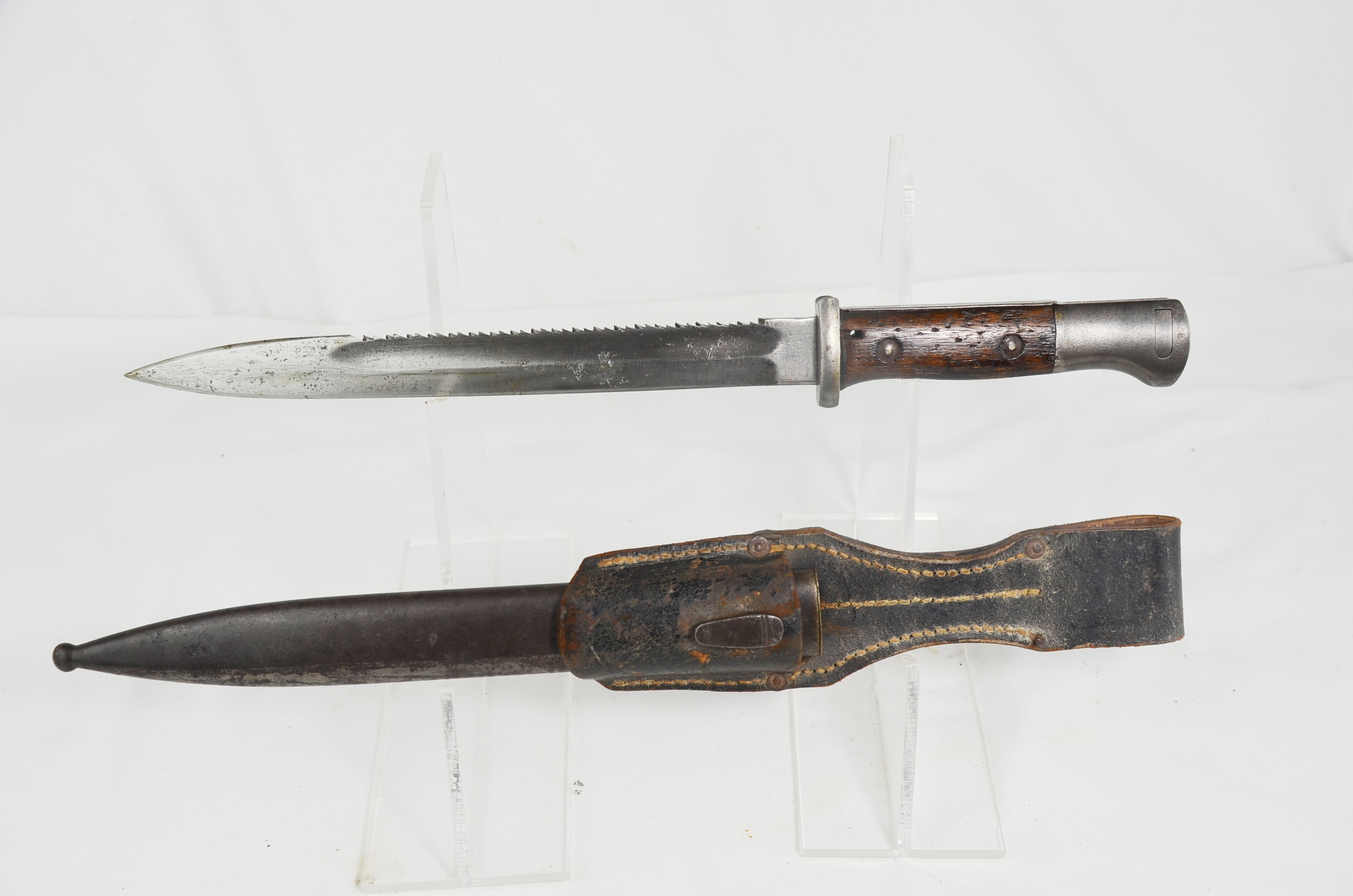 World War 1 German Sawback Dress Bayonet and Scabbard