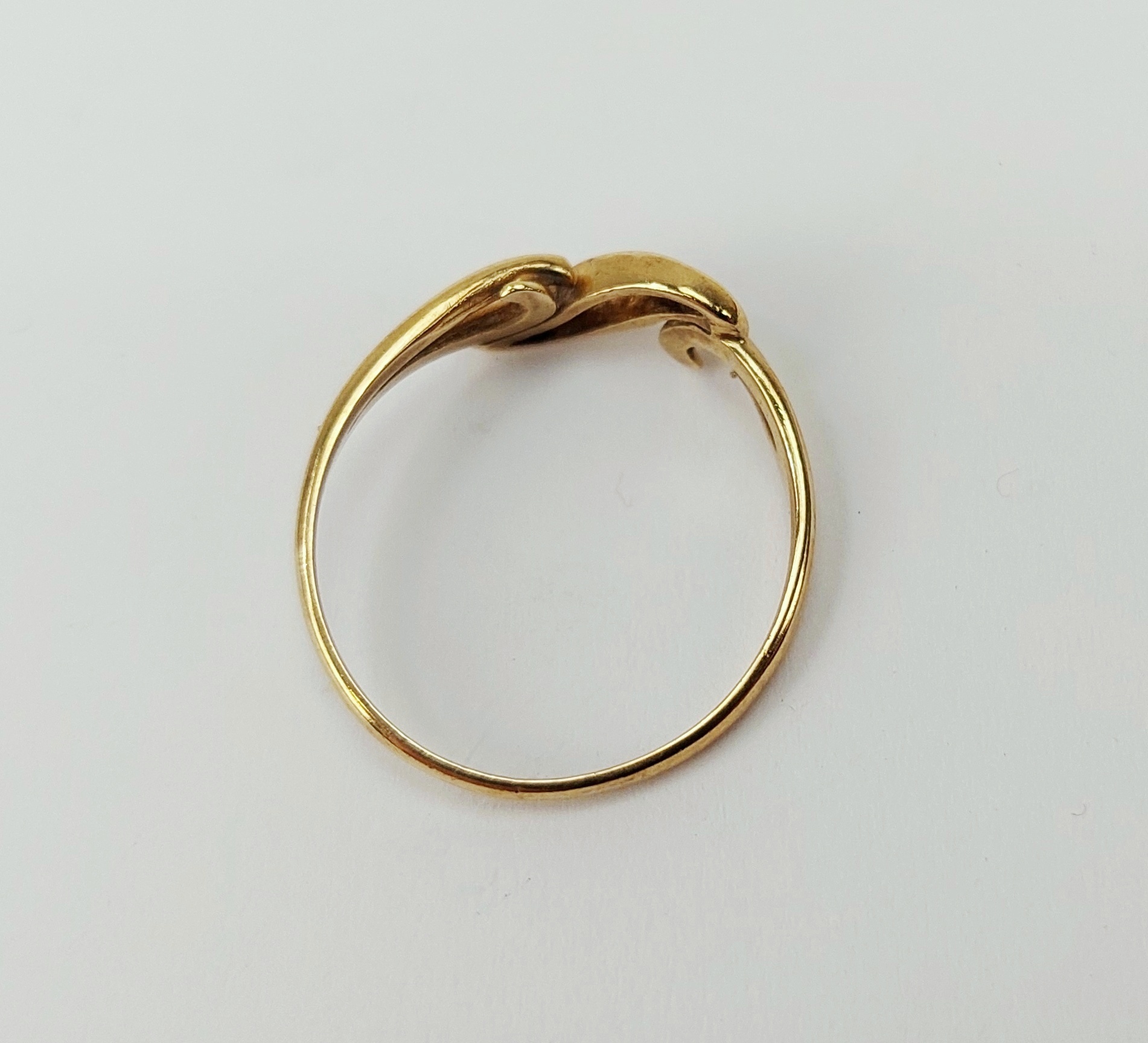 9ct Yellow Gold Diamond Ring UK Size R+, US 9 - Image 4