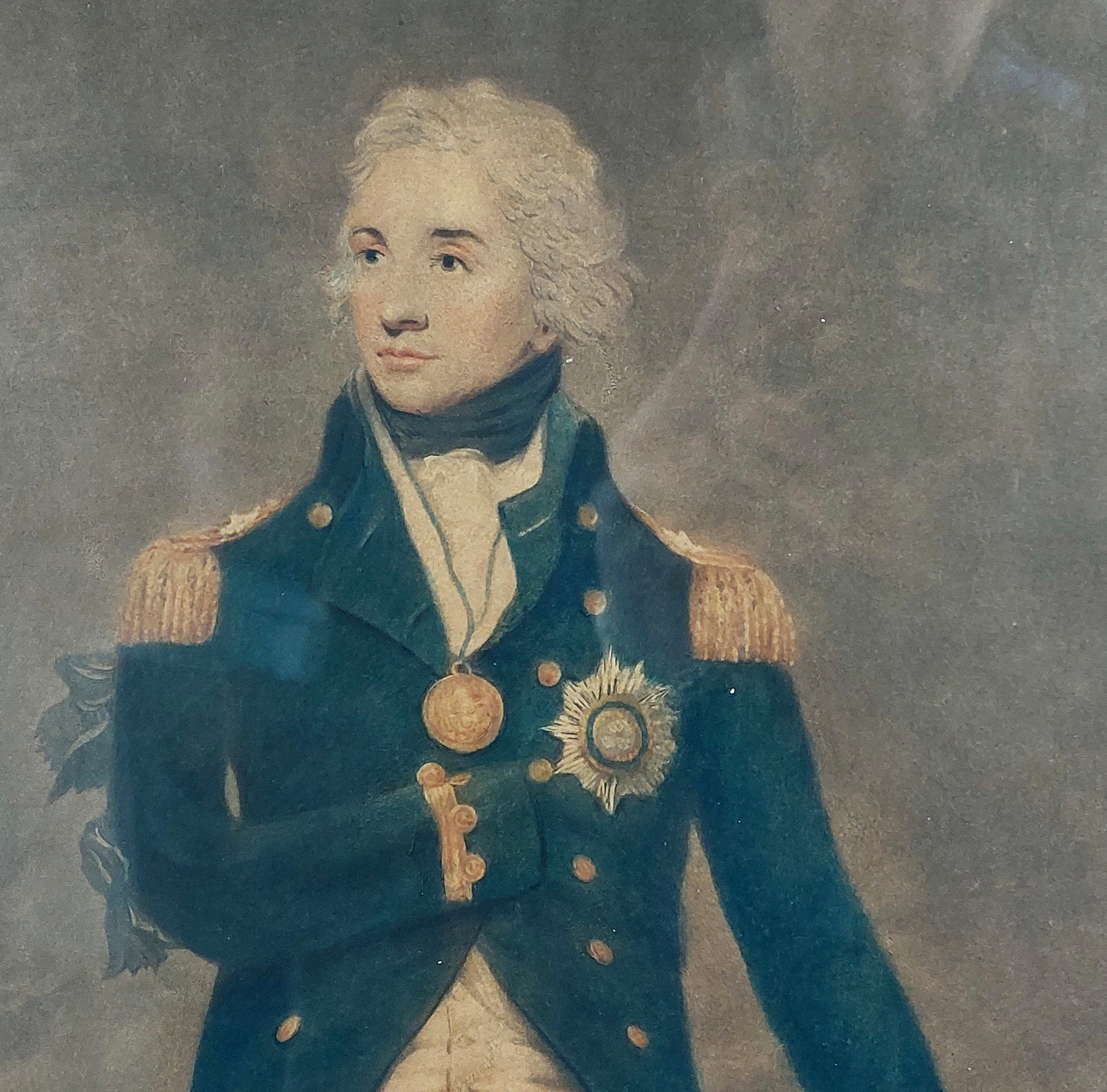 Framed Chromolithographic Print of Lord Nelson - Image 2