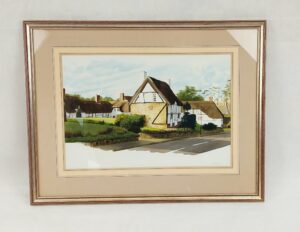 Watercolour of Robsarts Cottage, Little Virginia, Kenilworth by R.K. Bliss*