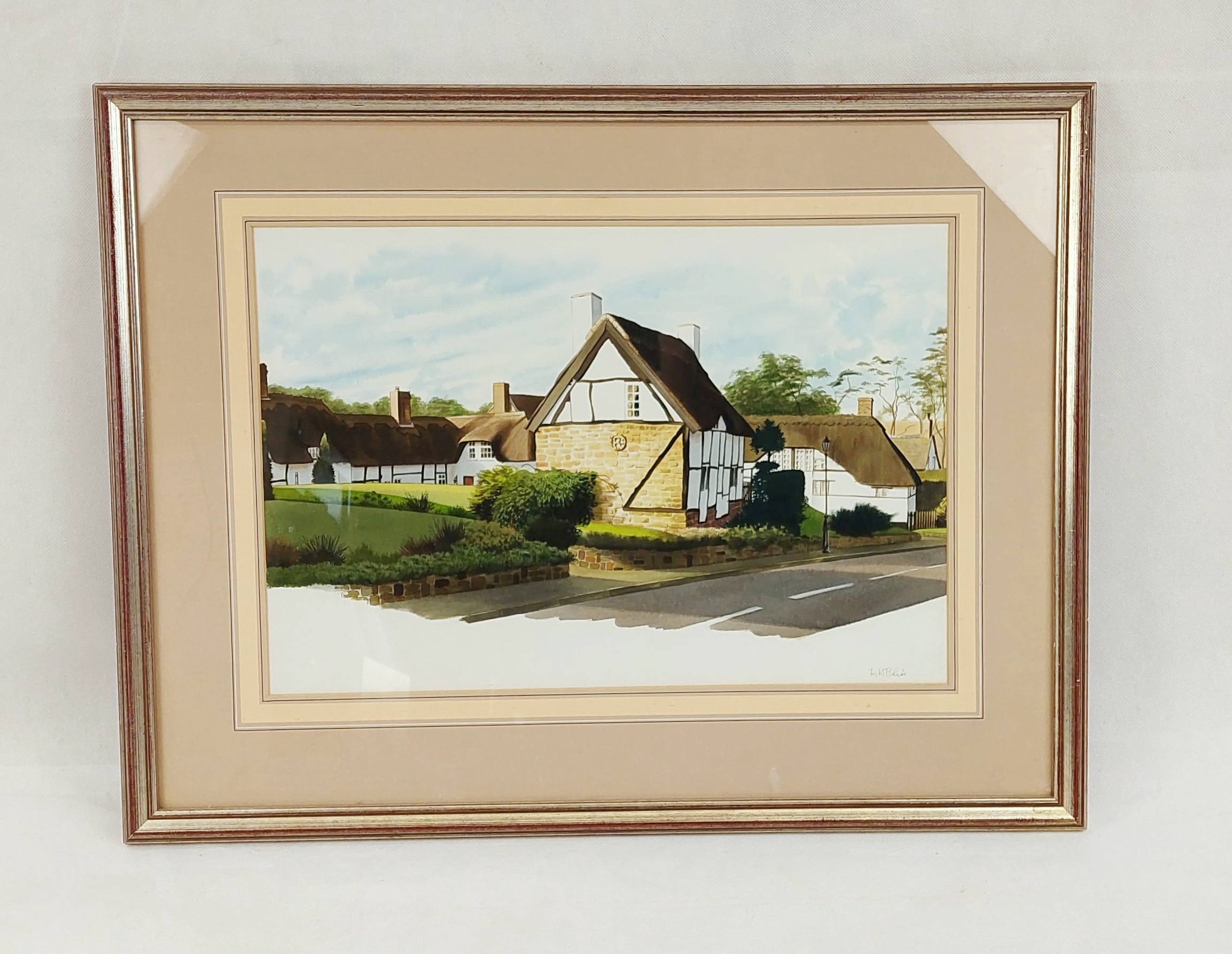 Watercolour of Robsarts Cottage, Little Virginia, Kenilworth by R.K. Bliss*