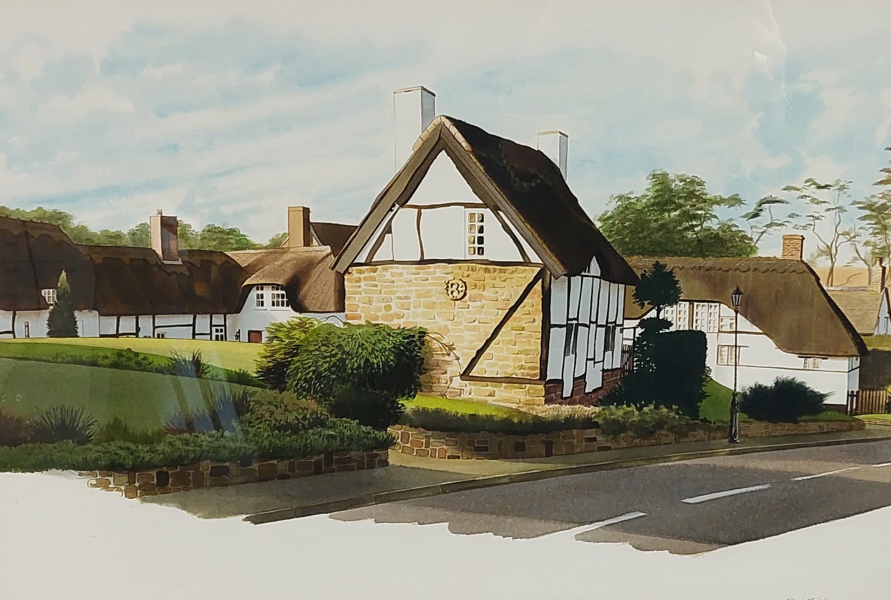 Watercolour of Robsarts Cottage, Little Virginia, Kenilworth by R.K. Bliss* - Image 2
