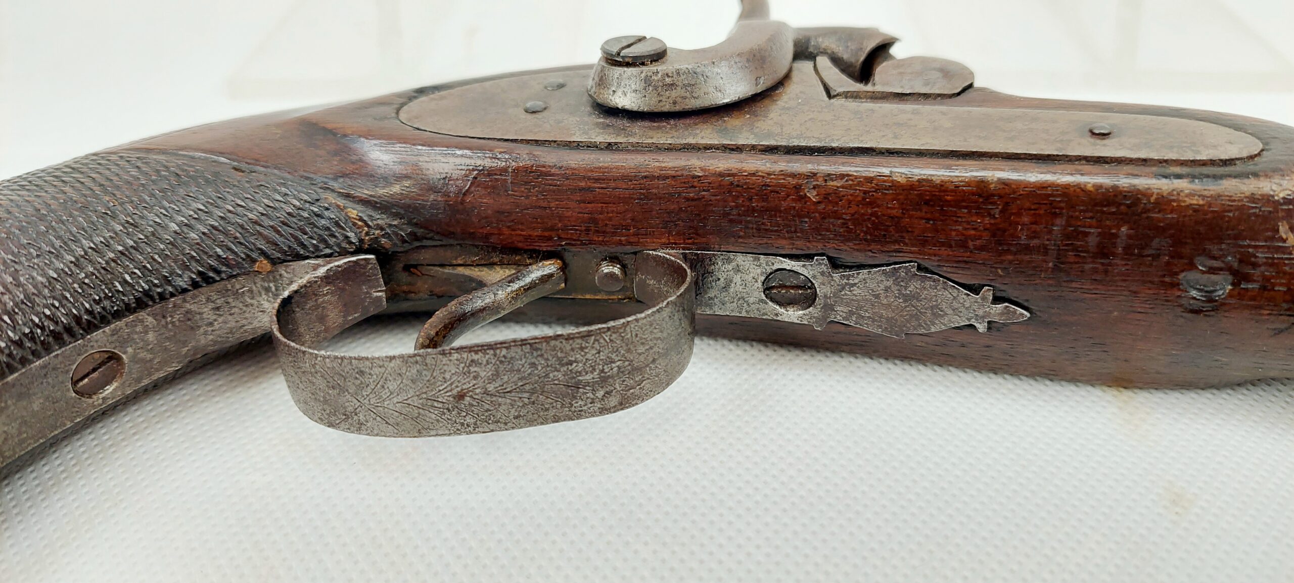 Mid 19th Century Manstopper Rifled Percussion Pistol - Image 11