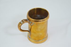 Victorian Half Pint Brass Tankard