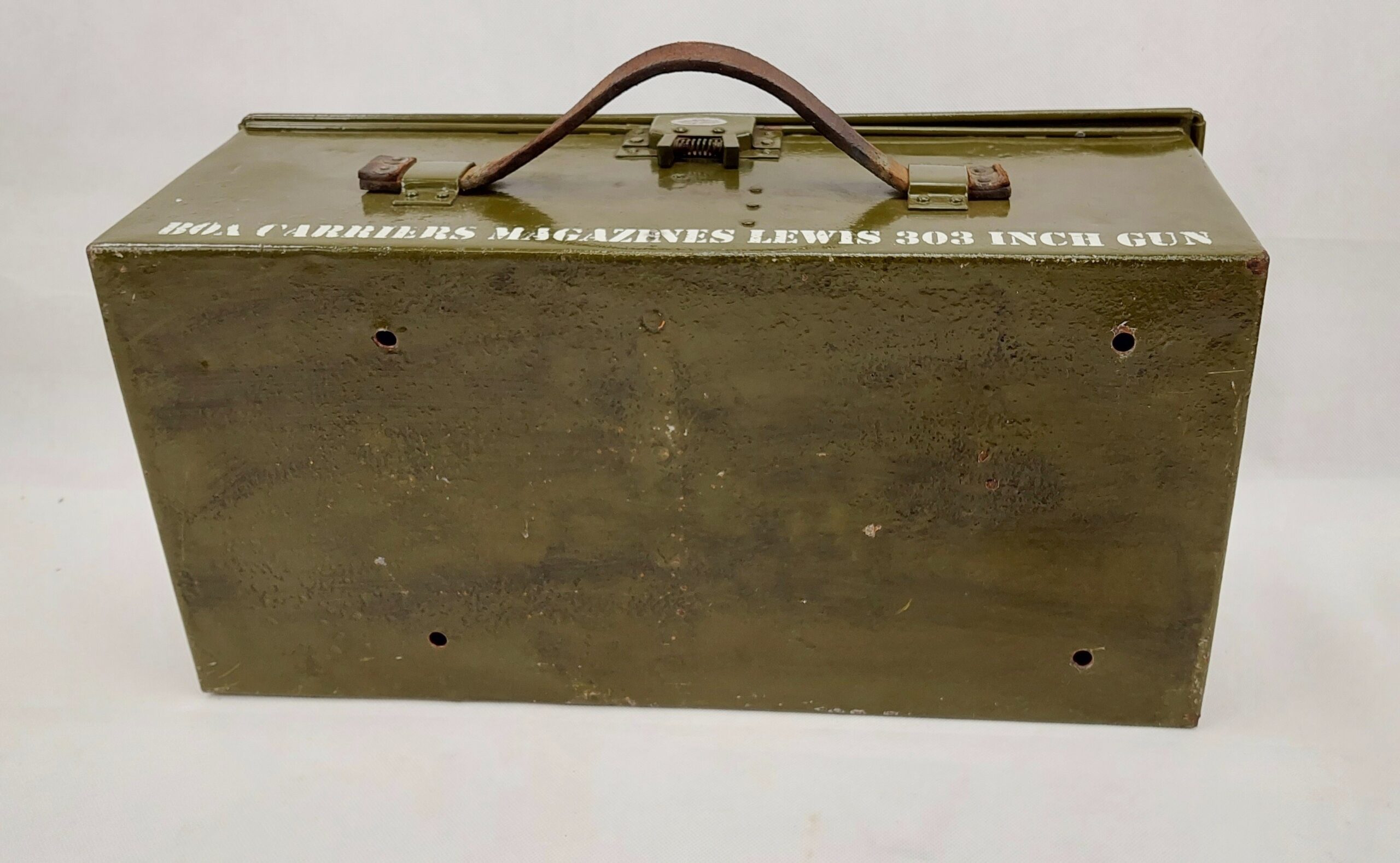 WW1 Lewis Machine Gun Magazine Case With Magazine Winder - Image 8