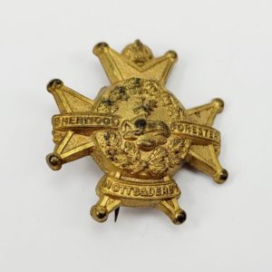 WW1 Notts And Derby Regiment Gilt Sweetheart Badge