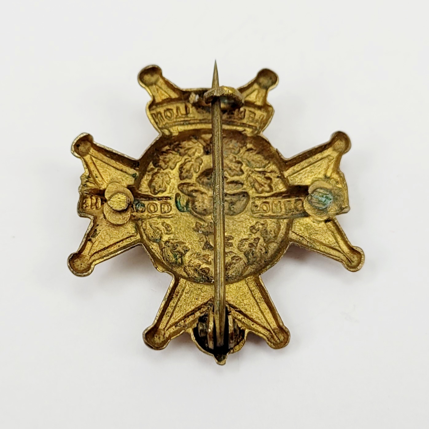 WW1 Notts And Derby Regiment Gilt Sweetheart Badge - Image 2
