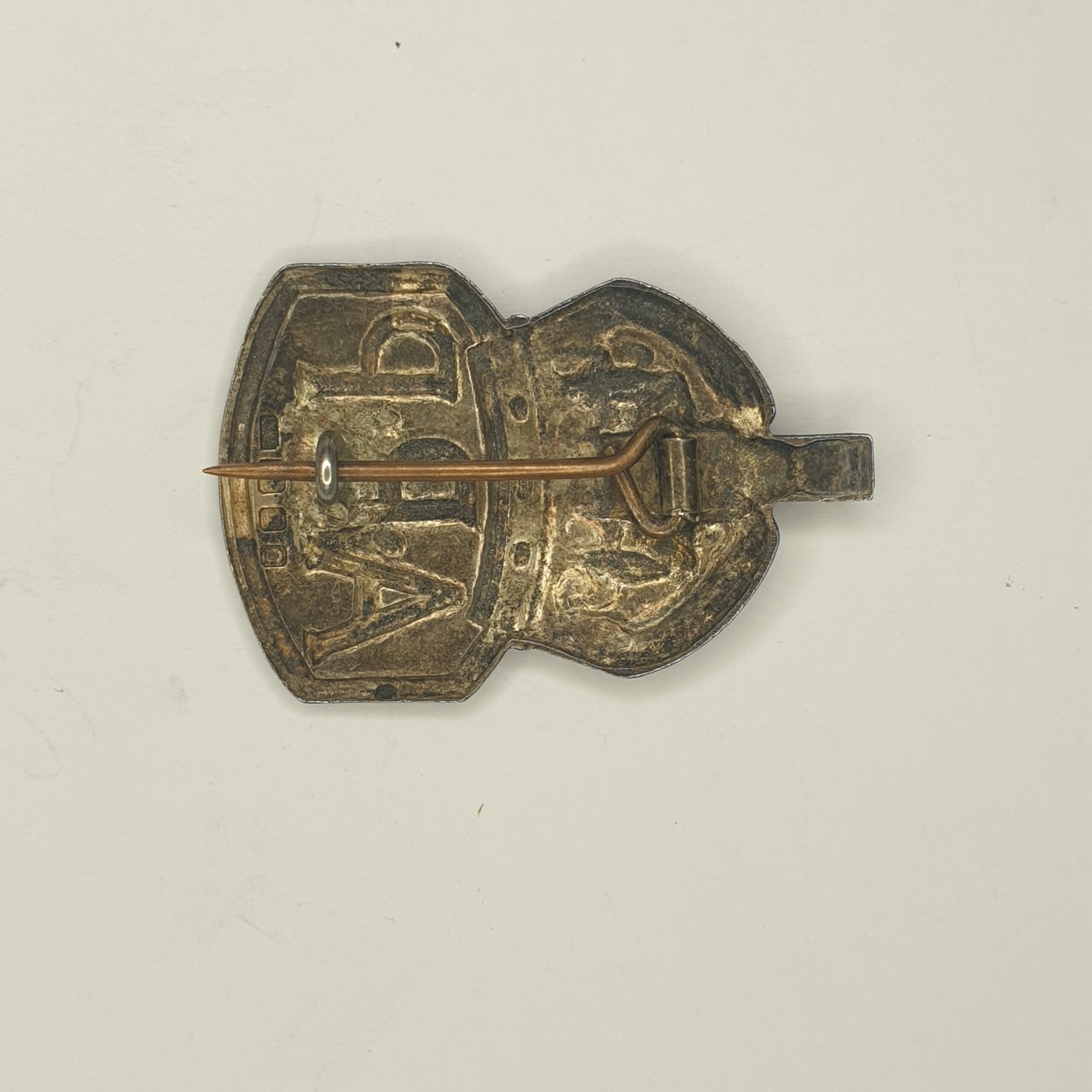 WW2 ARP Air Raid Precaution Silver Badge London 1938 #3 - Image 2