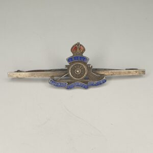 WW2 Royal Artillery Silver And Enamel Sweetheart Badge