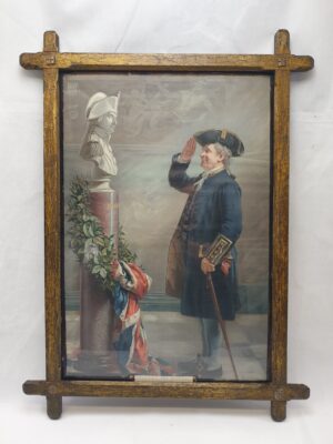 1904 Pears Soap Print Saluting The Admiral In An Arts And Crafts Frame