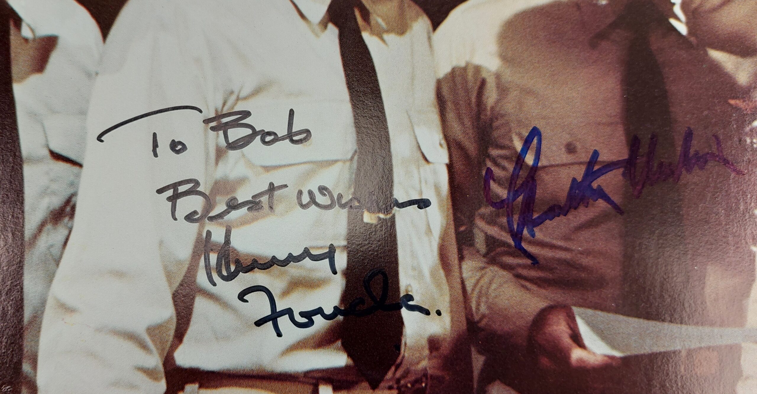 1976 Battle Of Midway Promotional Photograph Autographs Fonda, Heston And Coburn - Image 3