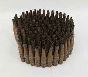 79 Spent L13A1 7.92 mm Cartridges With Clips