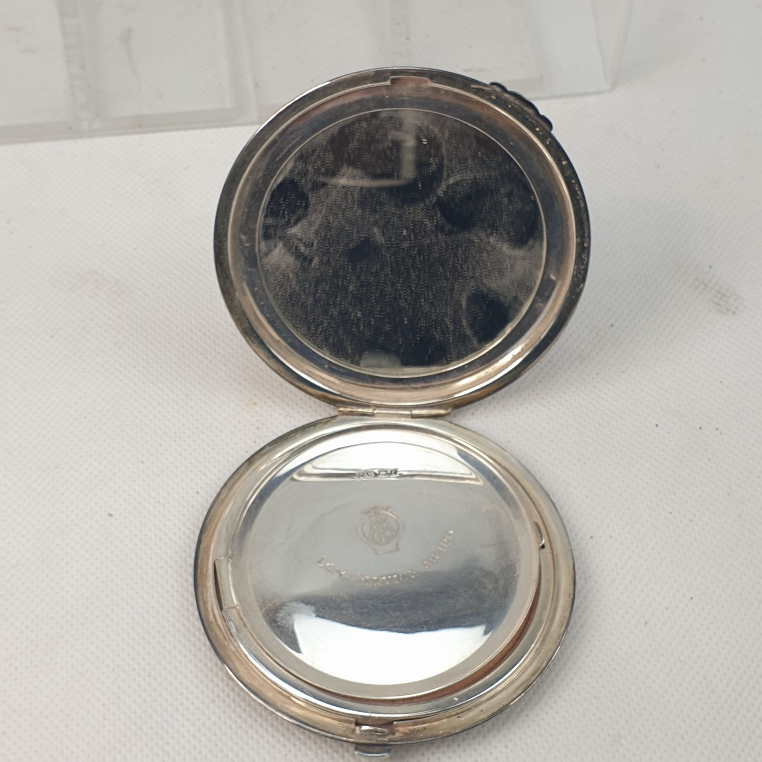 AA Long Service Award Ladies Silver Compact Birmingham 1979 - Image 4