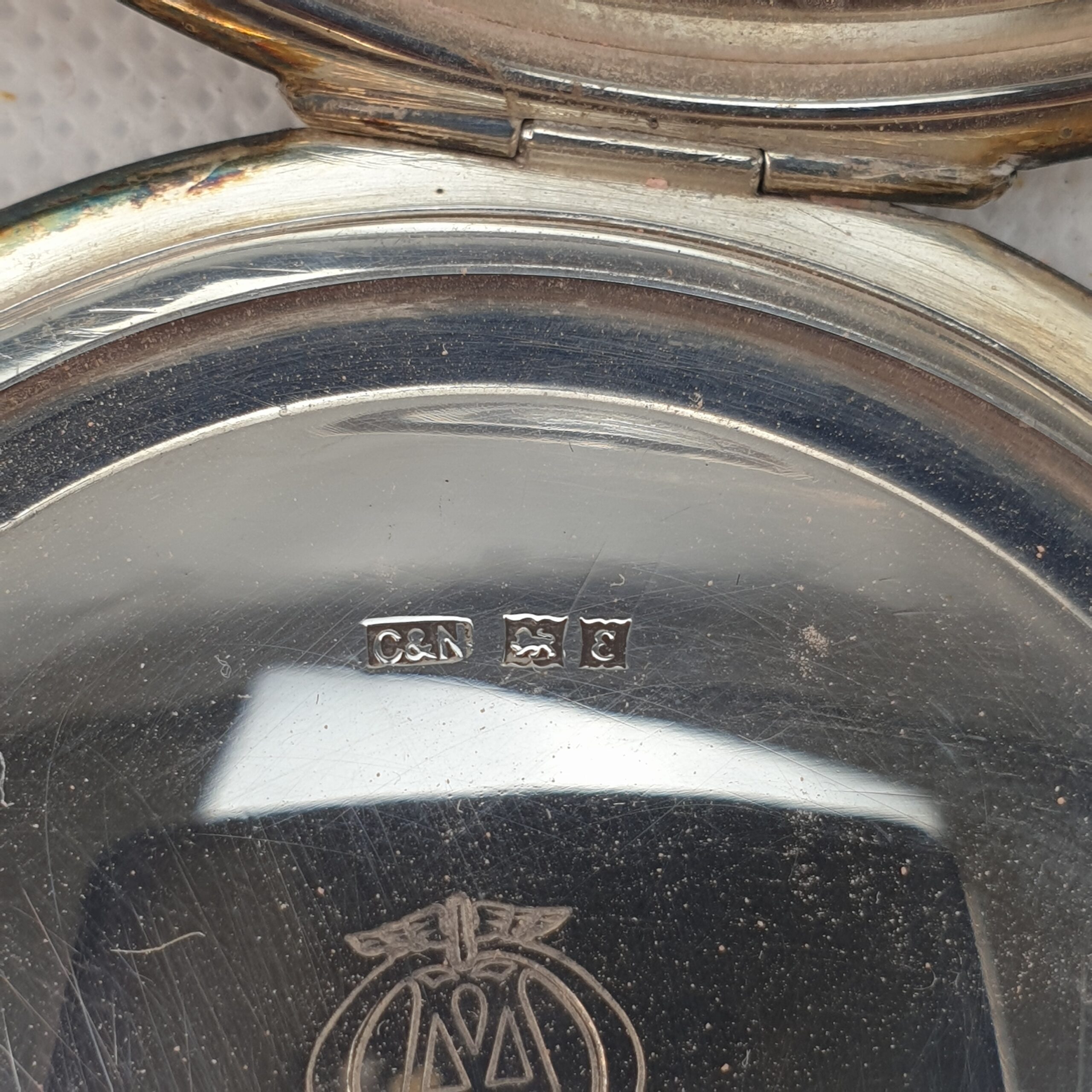 AA Long Service Award Ladies Silver Compact Birmingham 1979 - Image 6