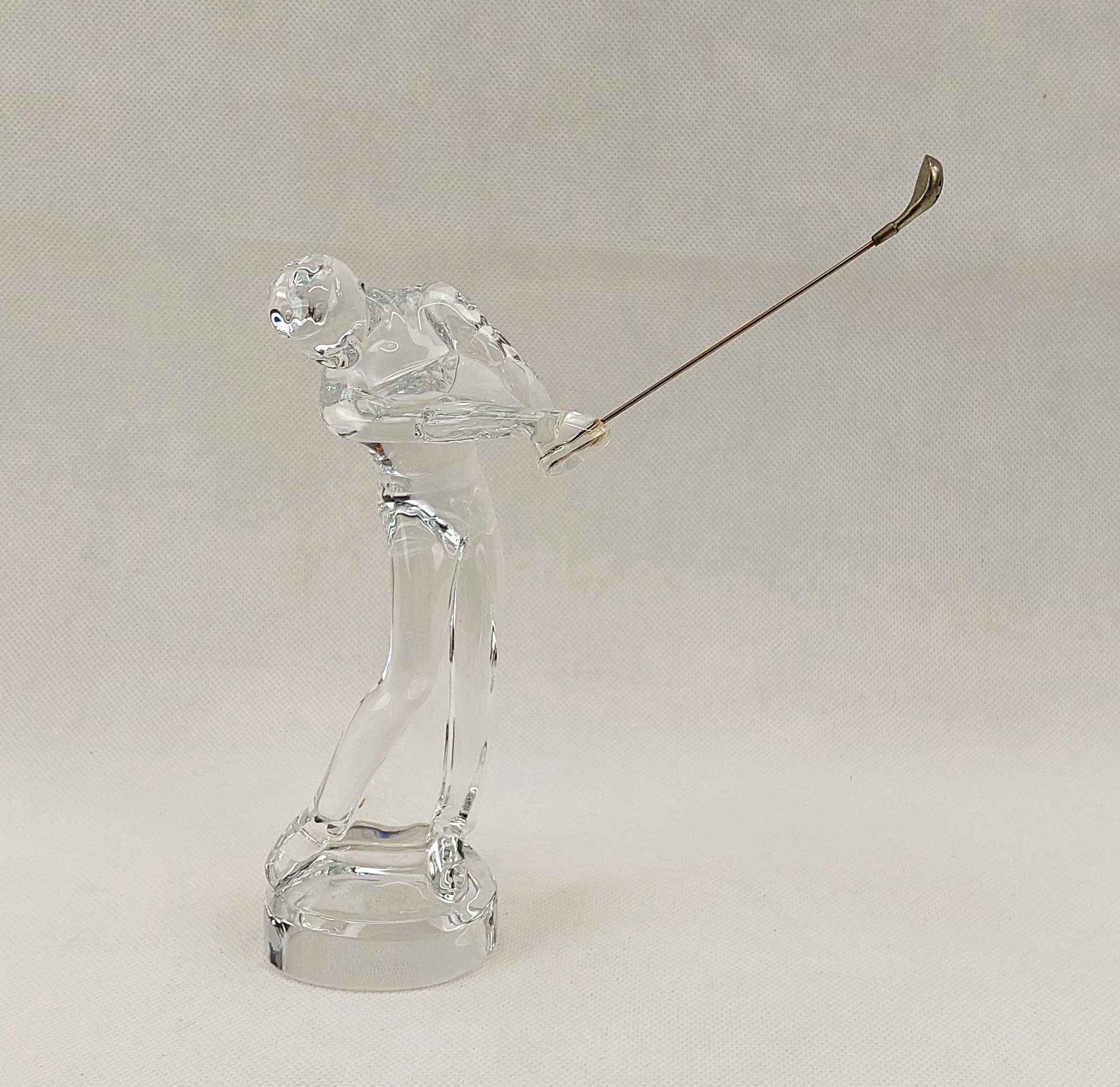 Baccarat Crystal Glass Golfer