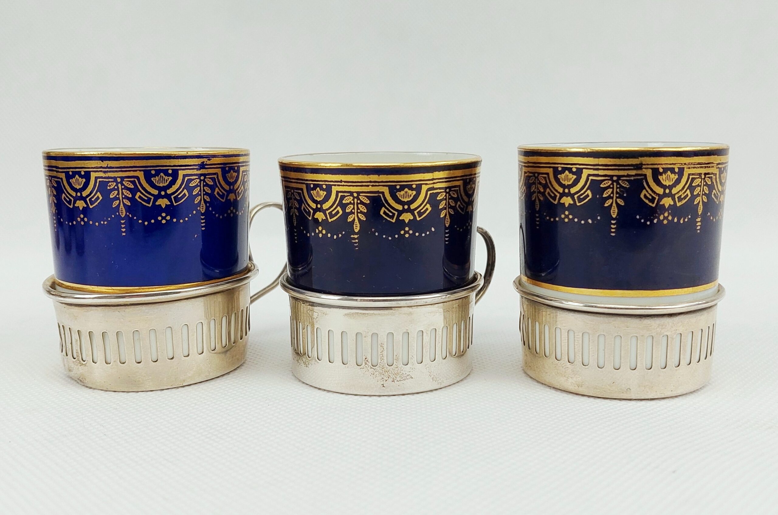 Cased Cauldron China Silver Mounted Coffee Service 1931 For Six - Image 16