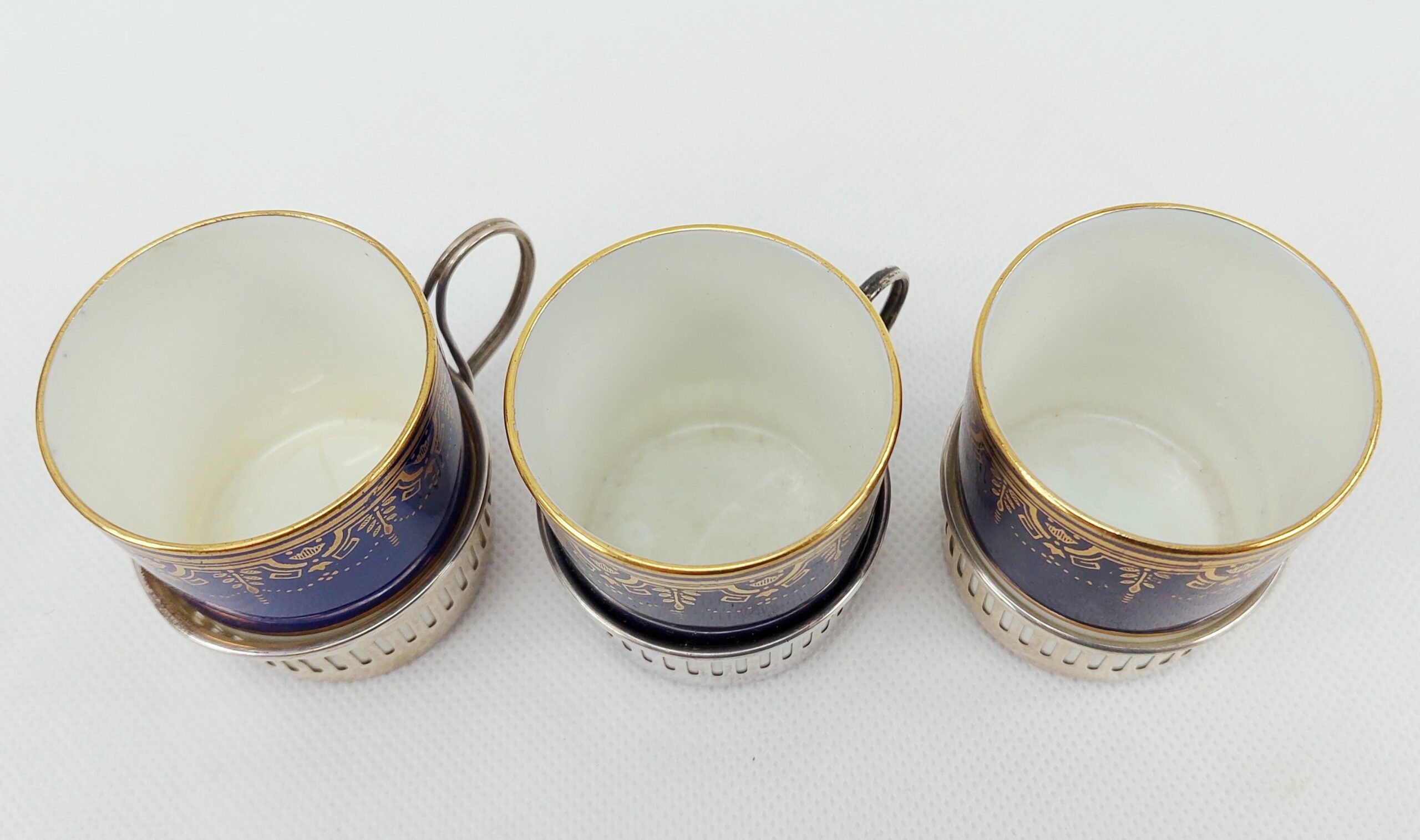 Cased Cauldron China Silver Mounted Coffee Service 1931 For Six - Image 15