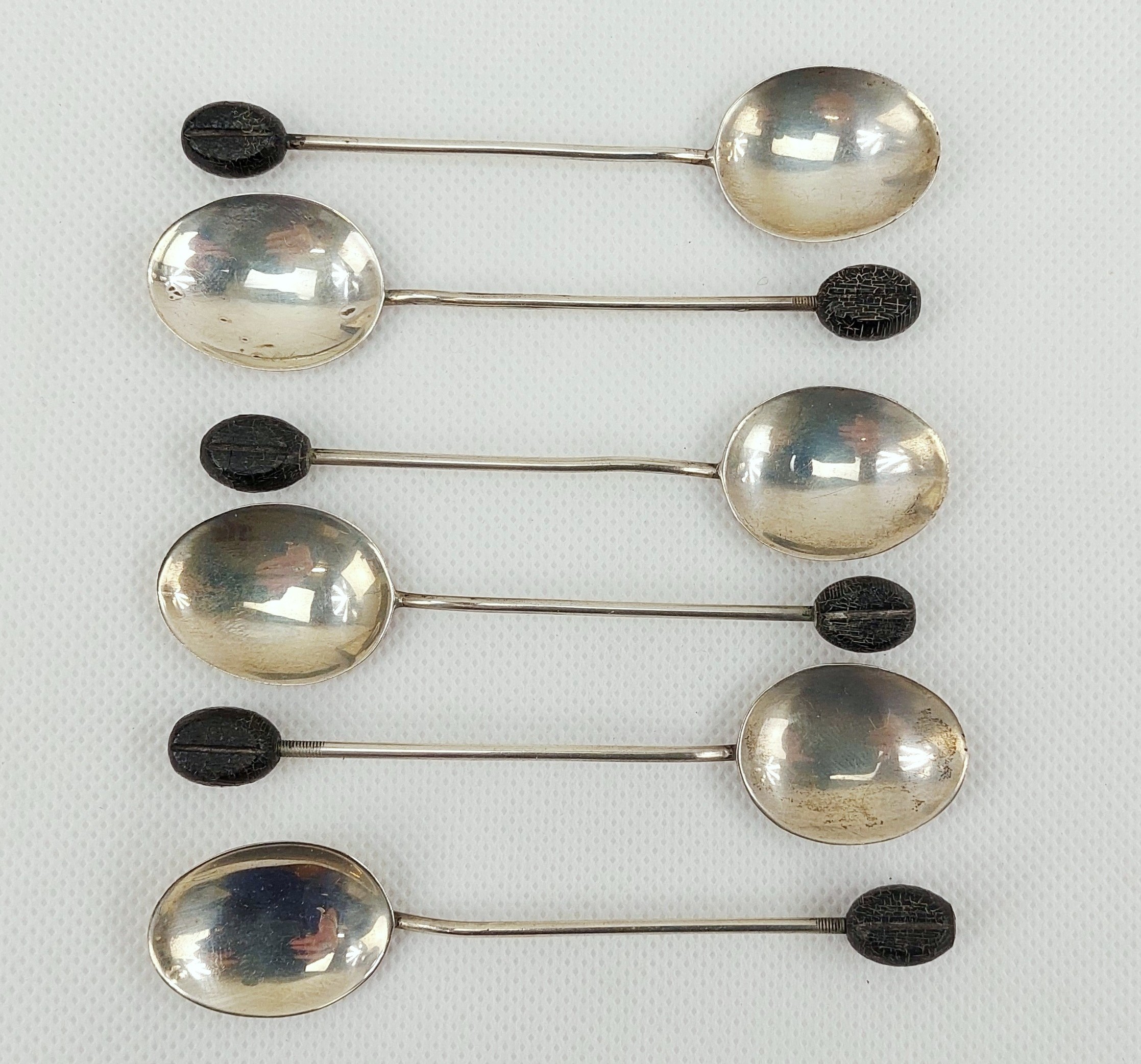 Cased Cauldron China Silver Mounted Coffee Service 1931 For Six - Image 13
