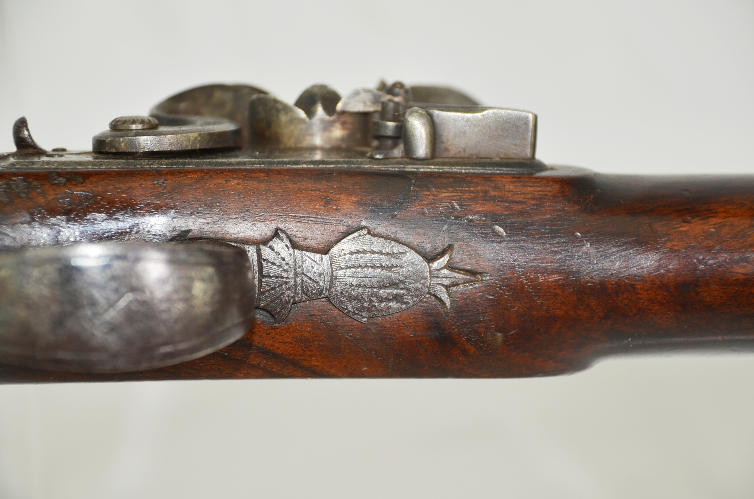 Very Fine Damascus Barreled Duelling Flintlock By William Parker Of London - Image 9