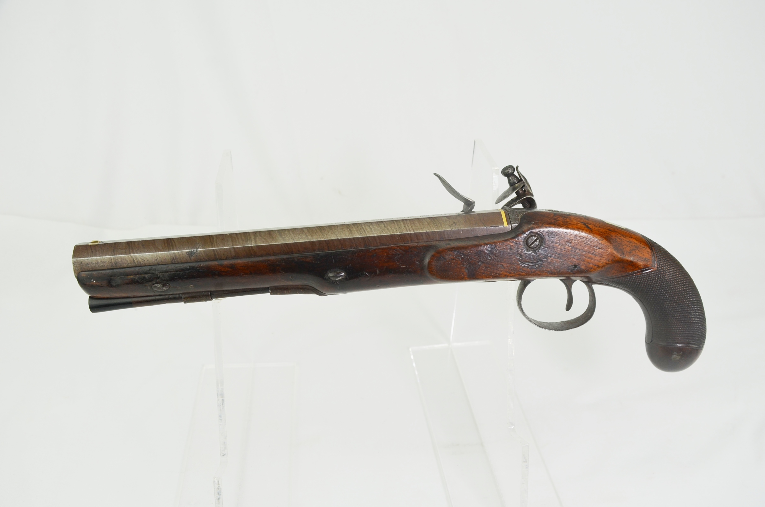 Very Fine Damascus Barreled Duelling Flintlock By William Parker Of London - Image 10