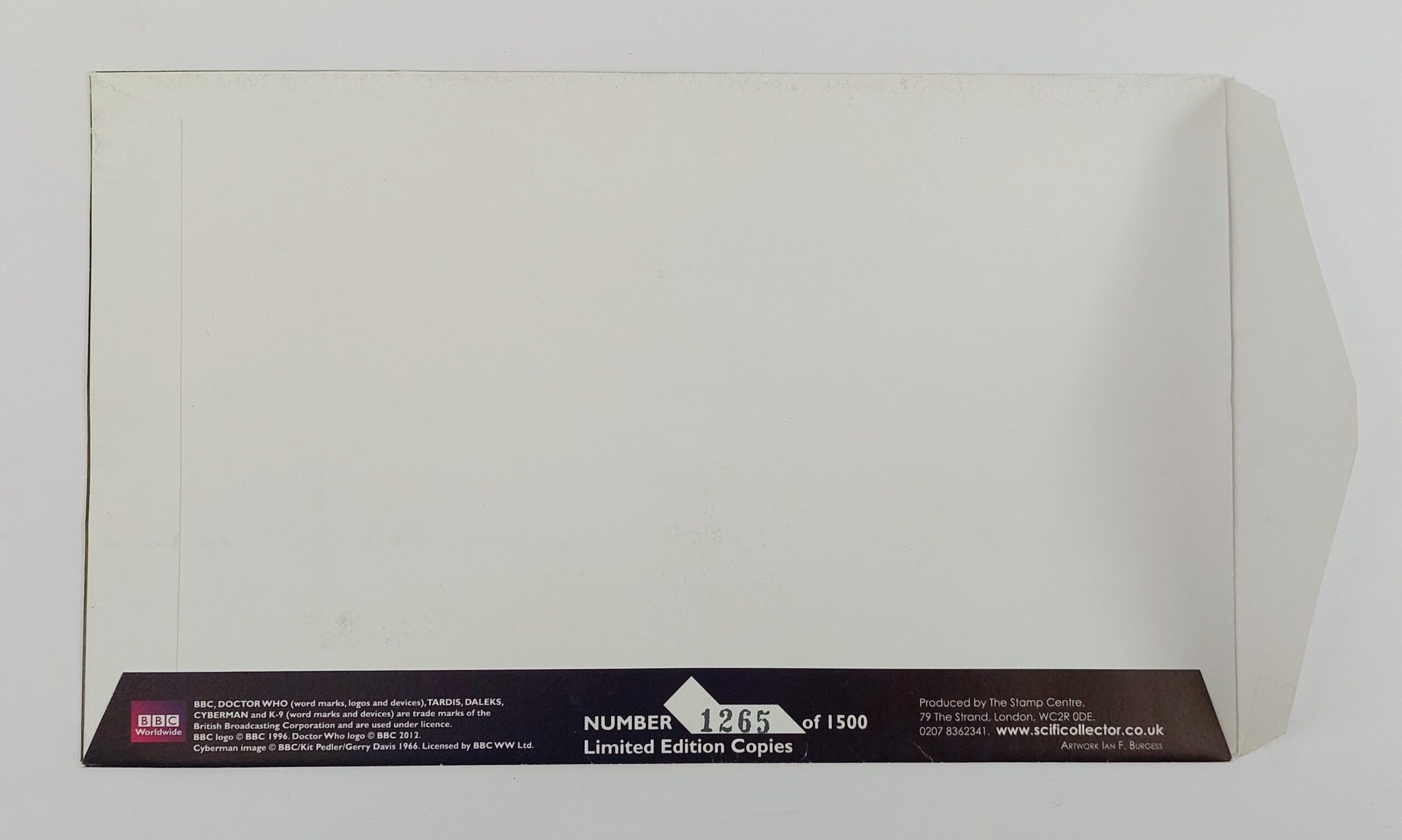 Doctor Who Limited Edition Envelope With Eleven Time Lord Stamps Signed Autograph By The Fourth Doctor Tom Baker - Image 6