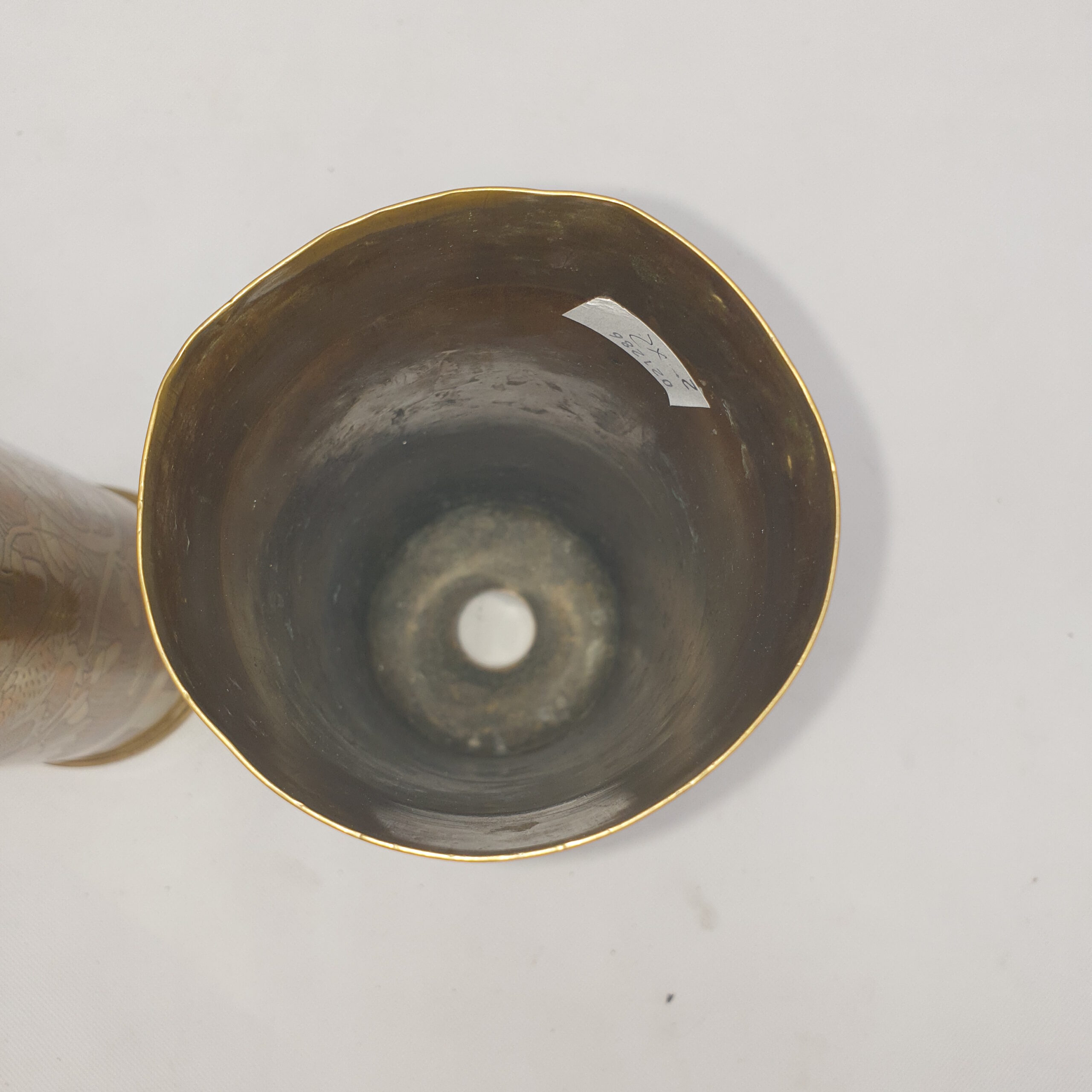 Fine Pair Of 1923 Trench Art Made From 18 Pounder 1918 Dated Shell Cases With Birds - Image 6