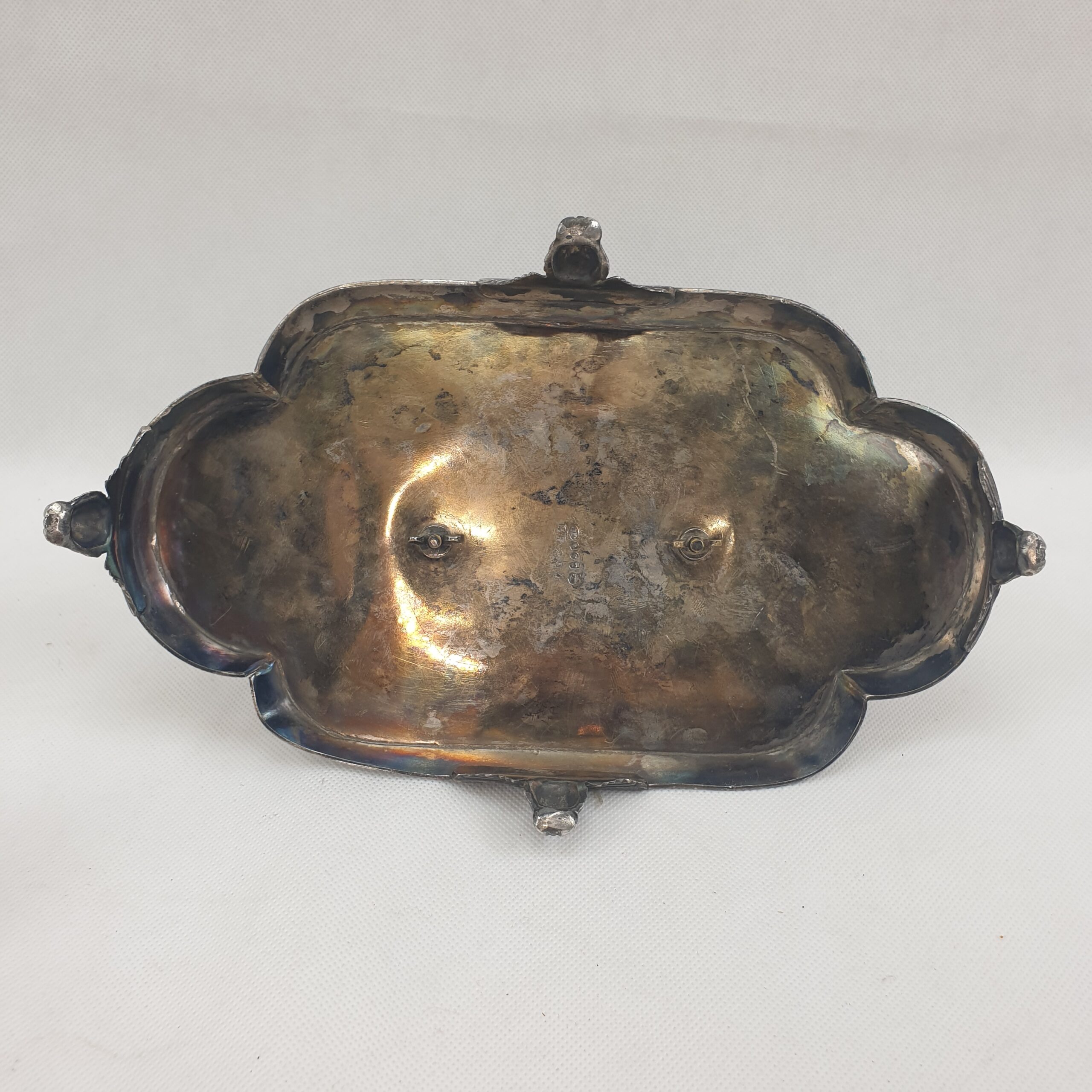 Fine Victorian Silver Plated James Deakin & Sons Inkstand With Twin Inkwells With Eagle Centrepiece - Image 10