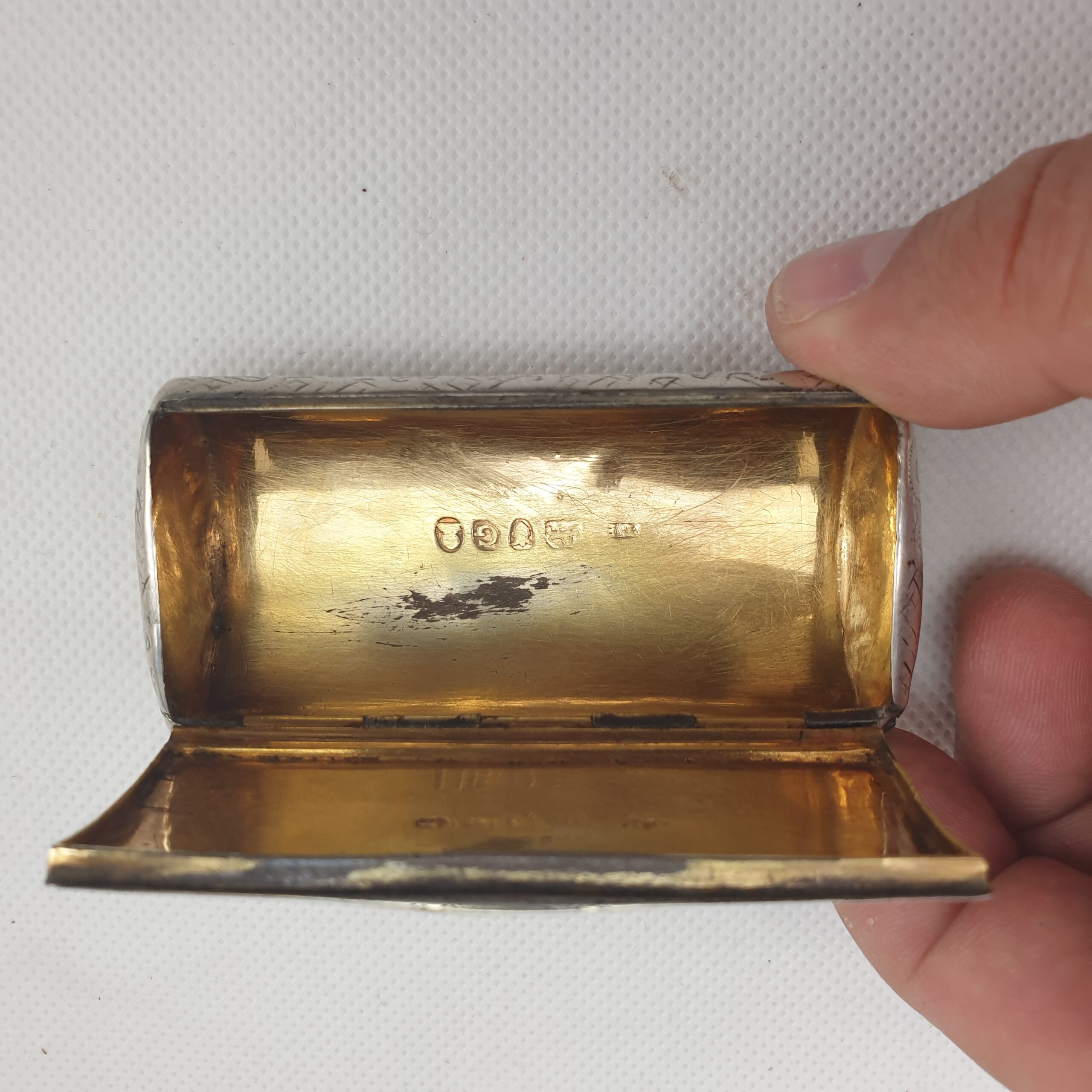 Georgian Silver Snuff Box Hallmarked For London 1802 And 1803 - Image 3