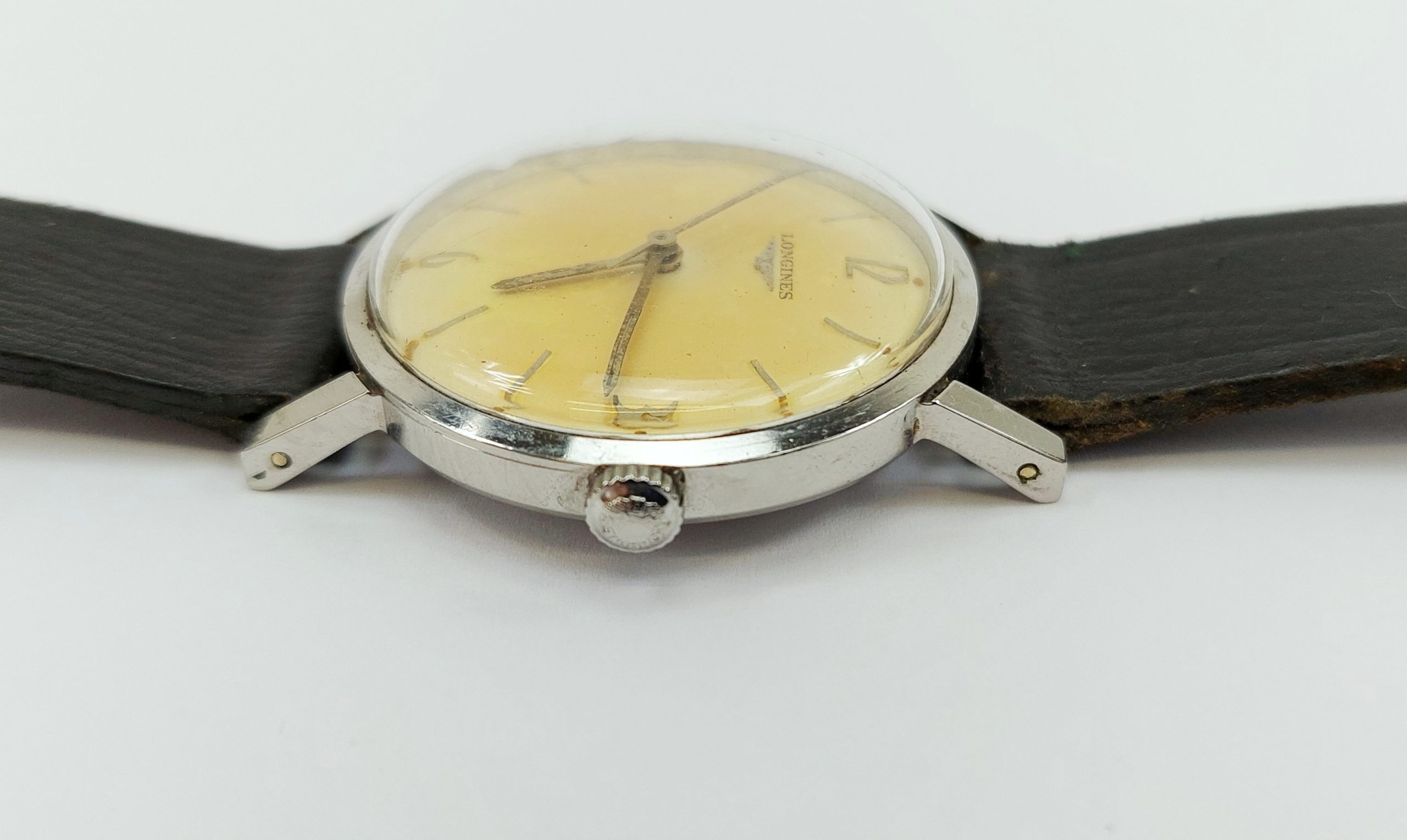 c1950’s Gents Stainless Steel Longines 19.5S Manual Wristwatch - Image 2
