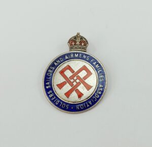 WW2 Soldiers Sailors and Airmens Families Association Pendant